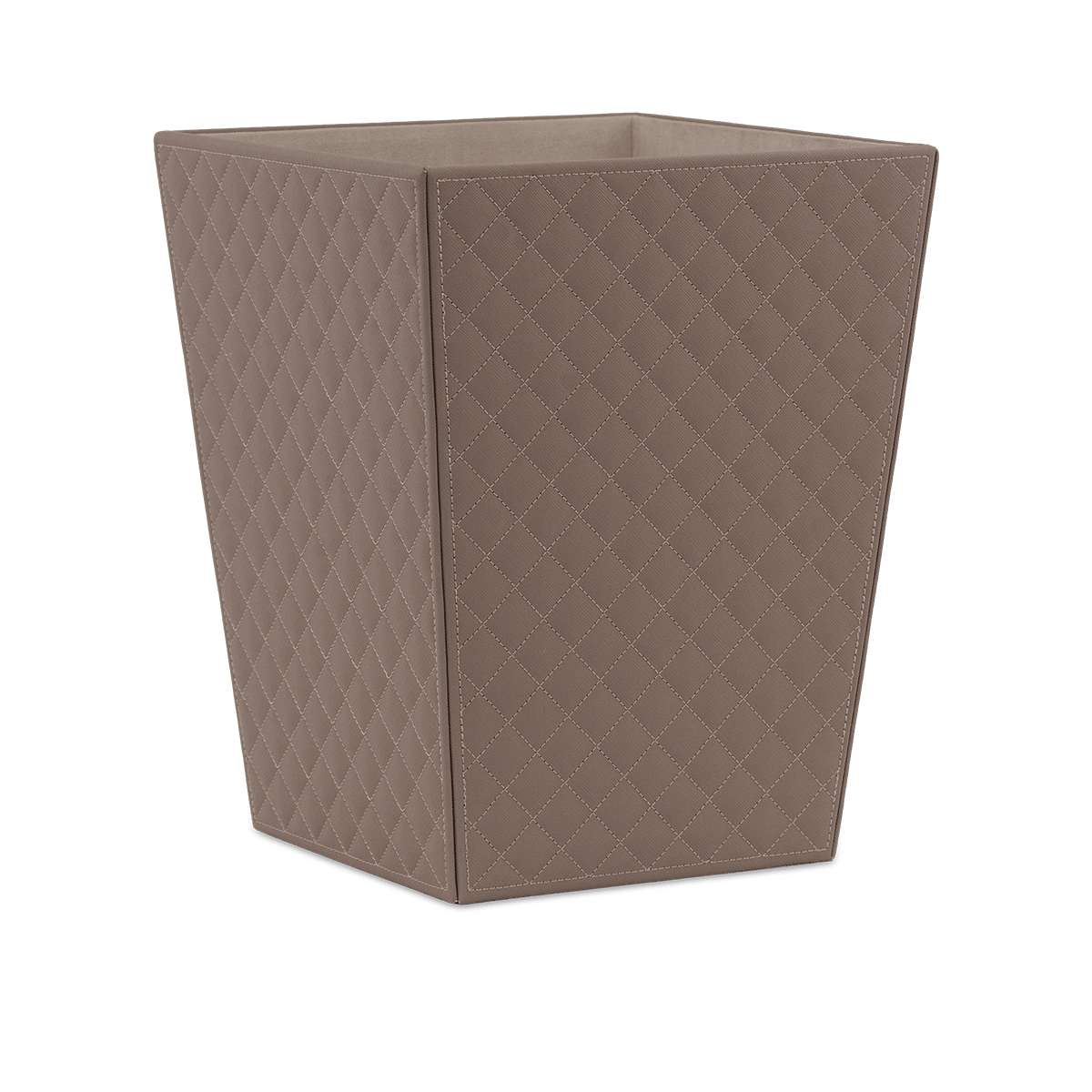 Tressed Taupe Wastebin
