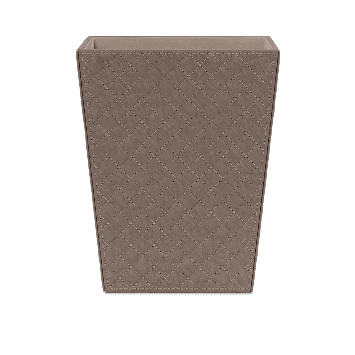 Tressed Taupe Wastebin