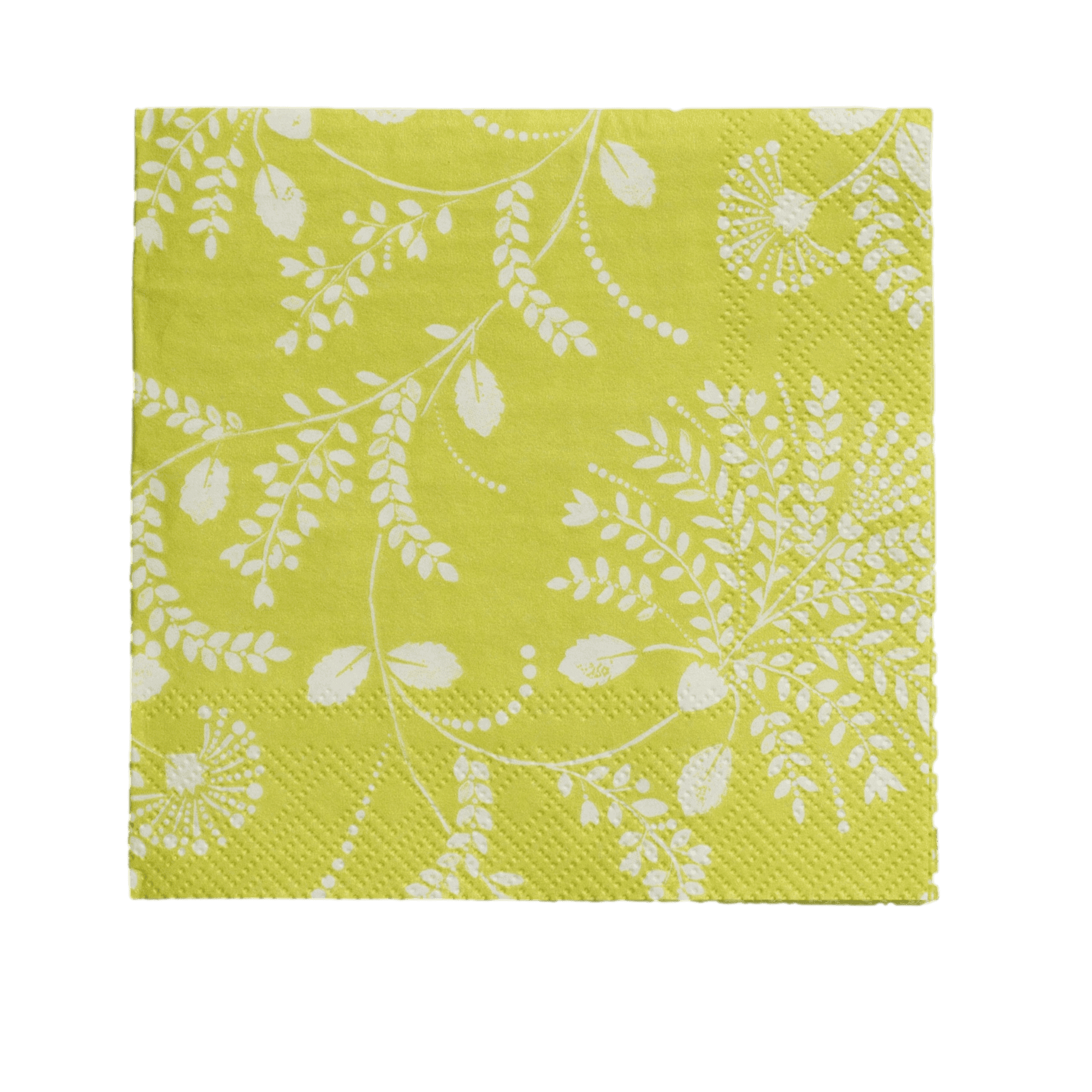 Trailing Floral Cocktail Napkin