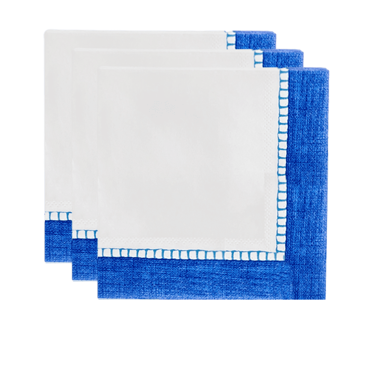 Linen Border Cocktail Napkin