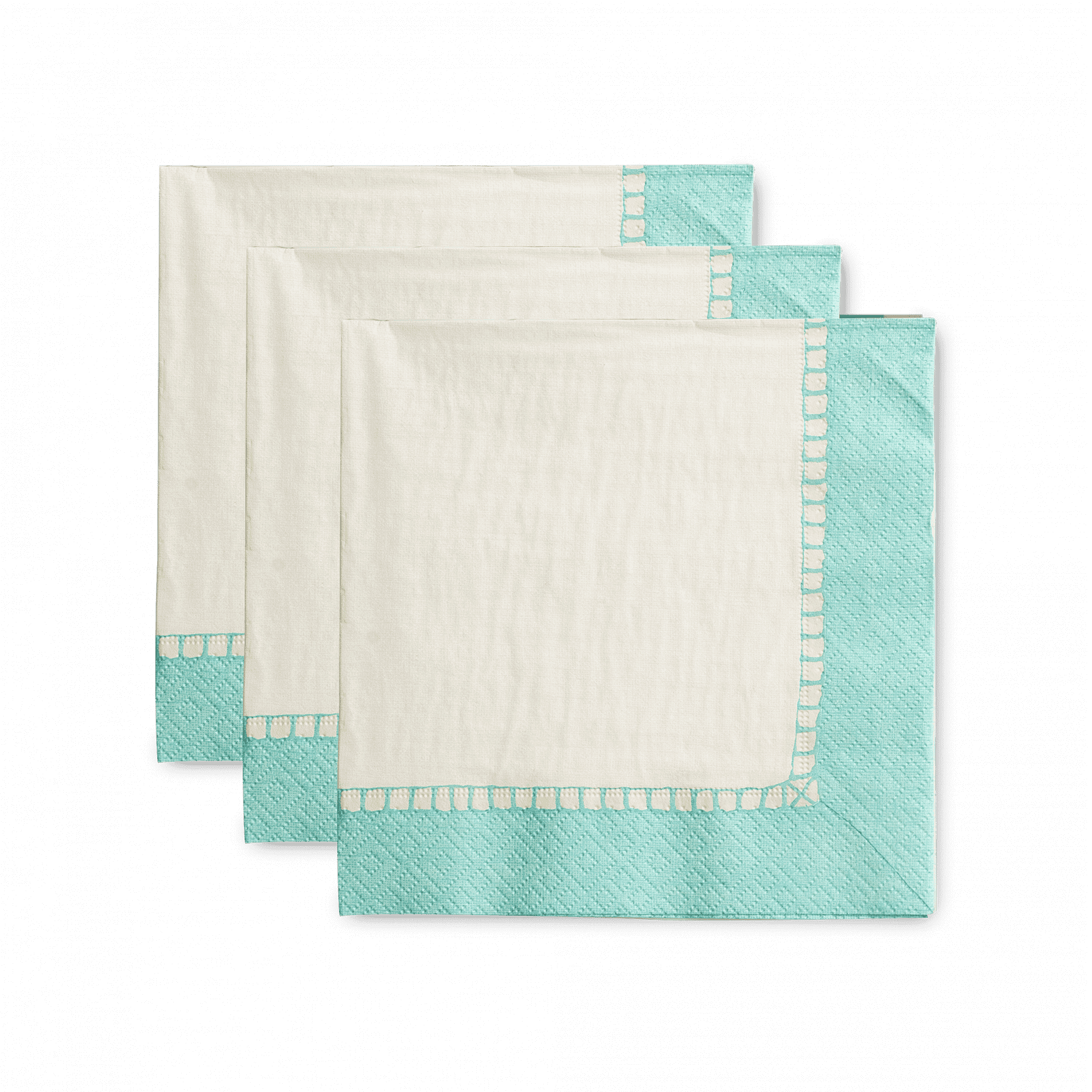 Linen Border Cocktail Napkin