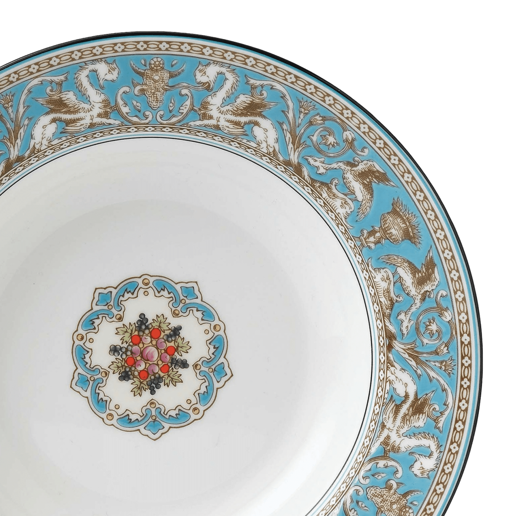 Florentine Turquoise Soup Plate
