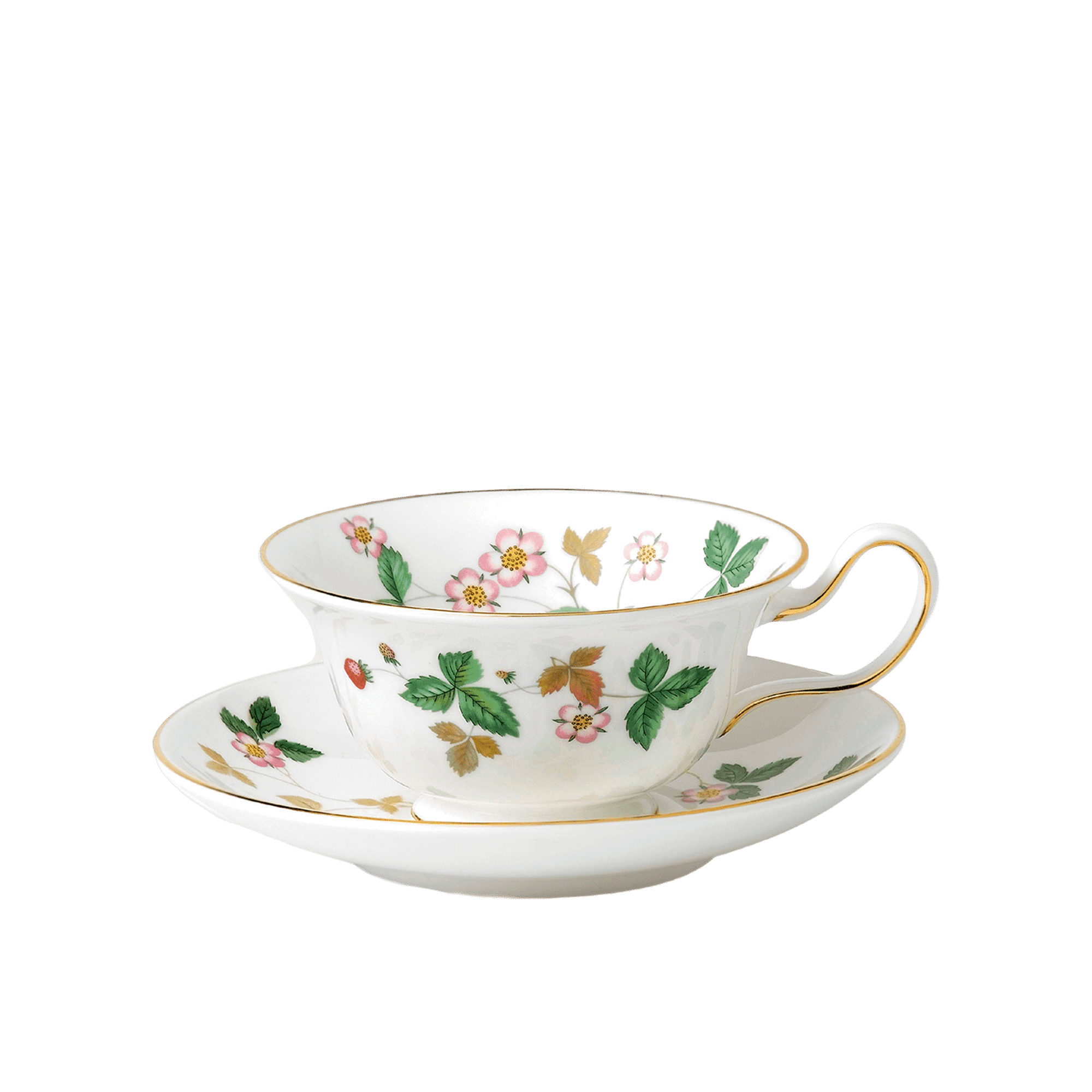 Wild Strawberry Tea Cup & Saucer