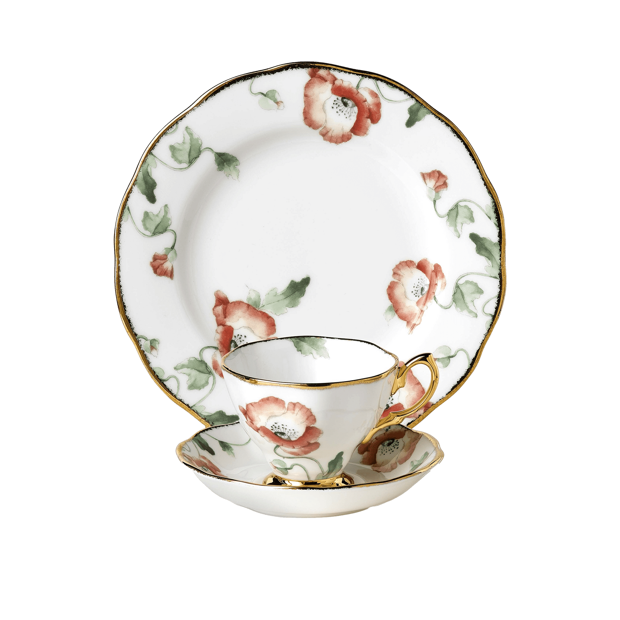 Poppy Tea Cup & Saucer