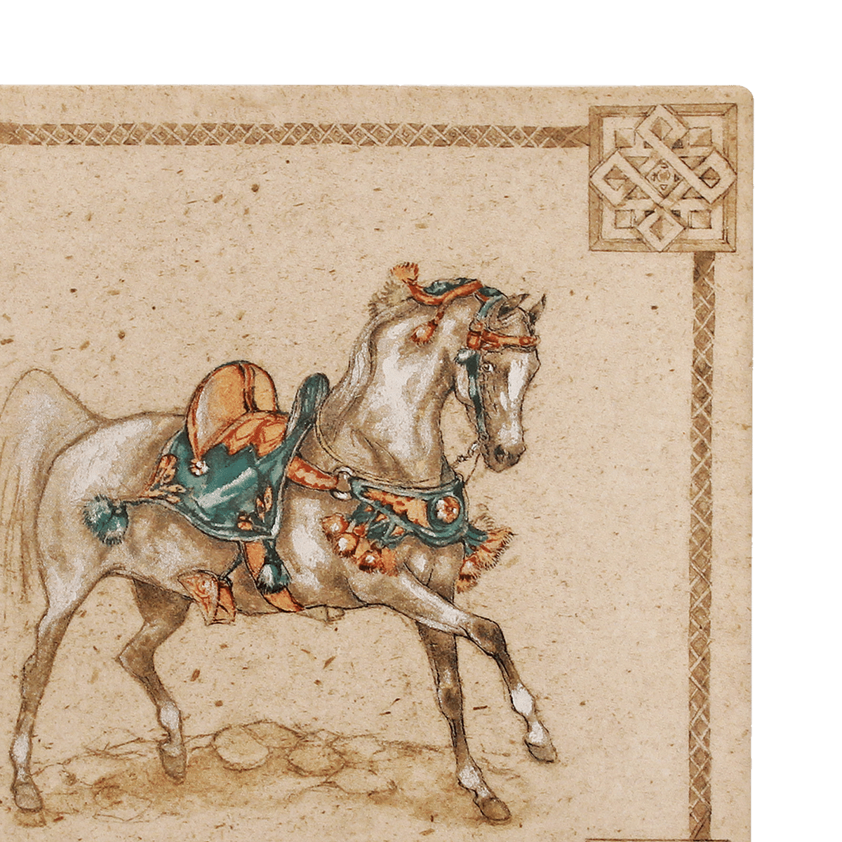 Chevaux Du Vent Square Plate