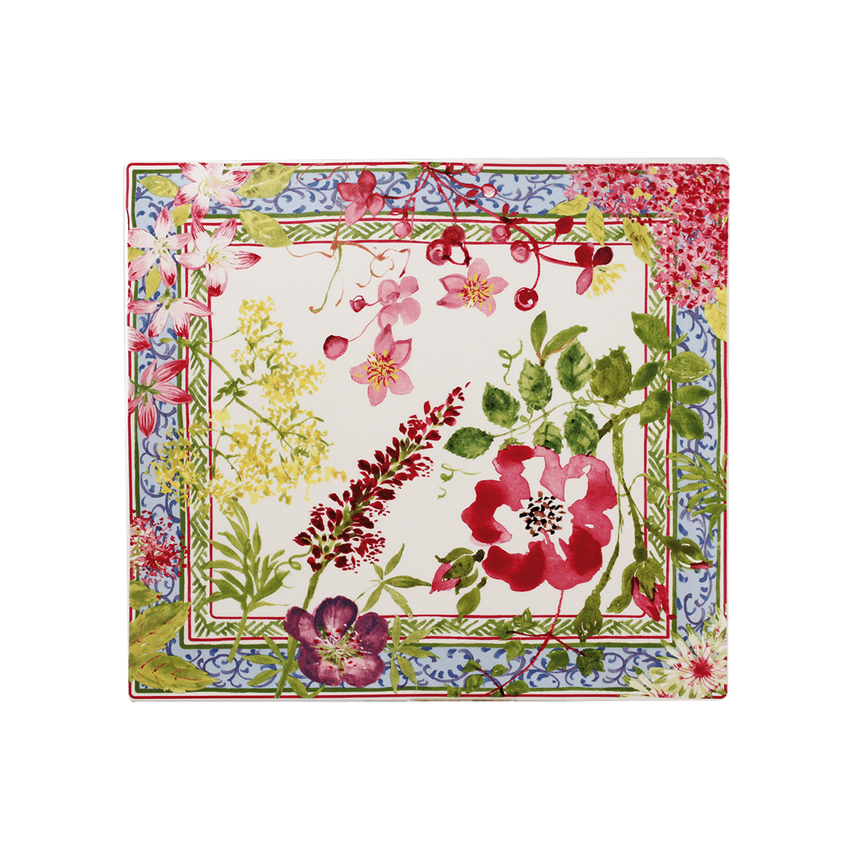 Millefleurs Square Plate