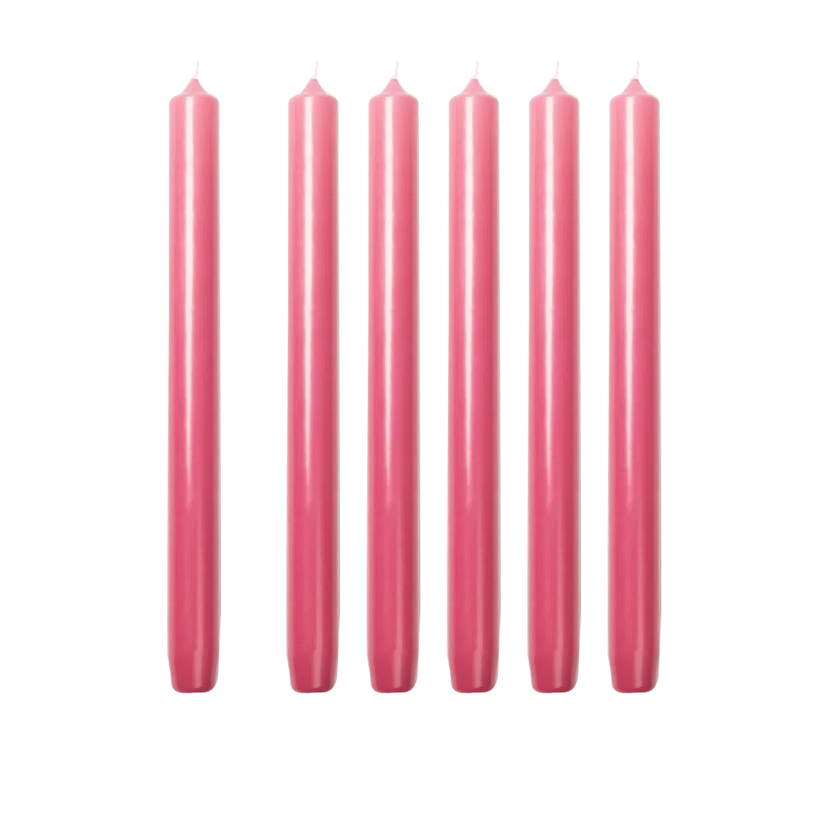 Pink Madeleine S/6 Taper Candles