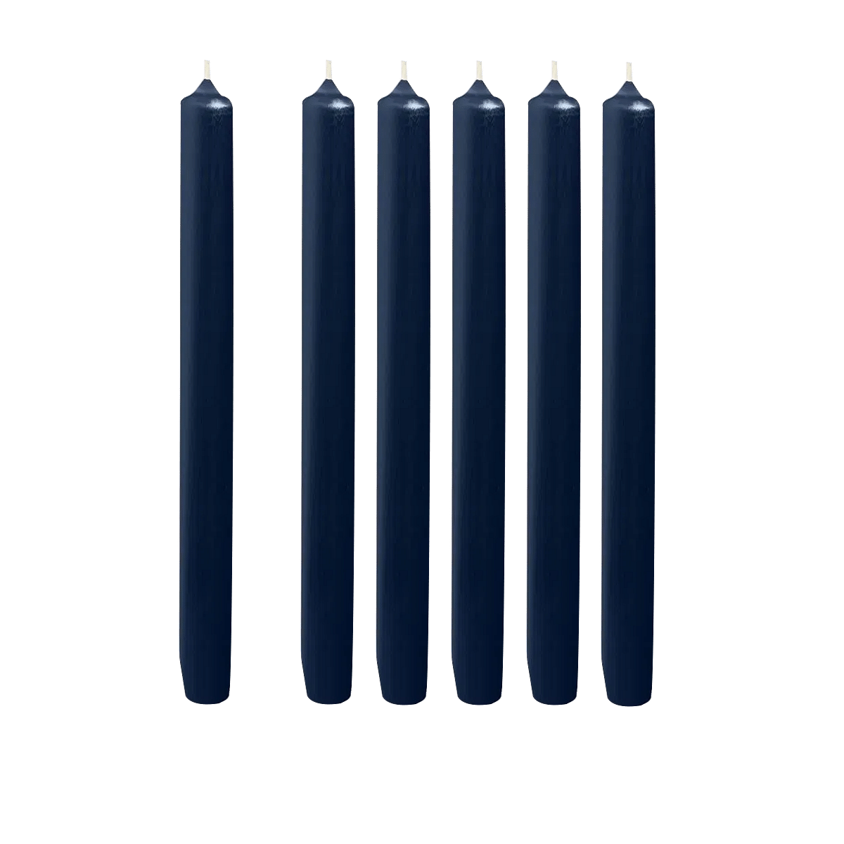 Dark Blue Madeleine S/6 Taper Candles
