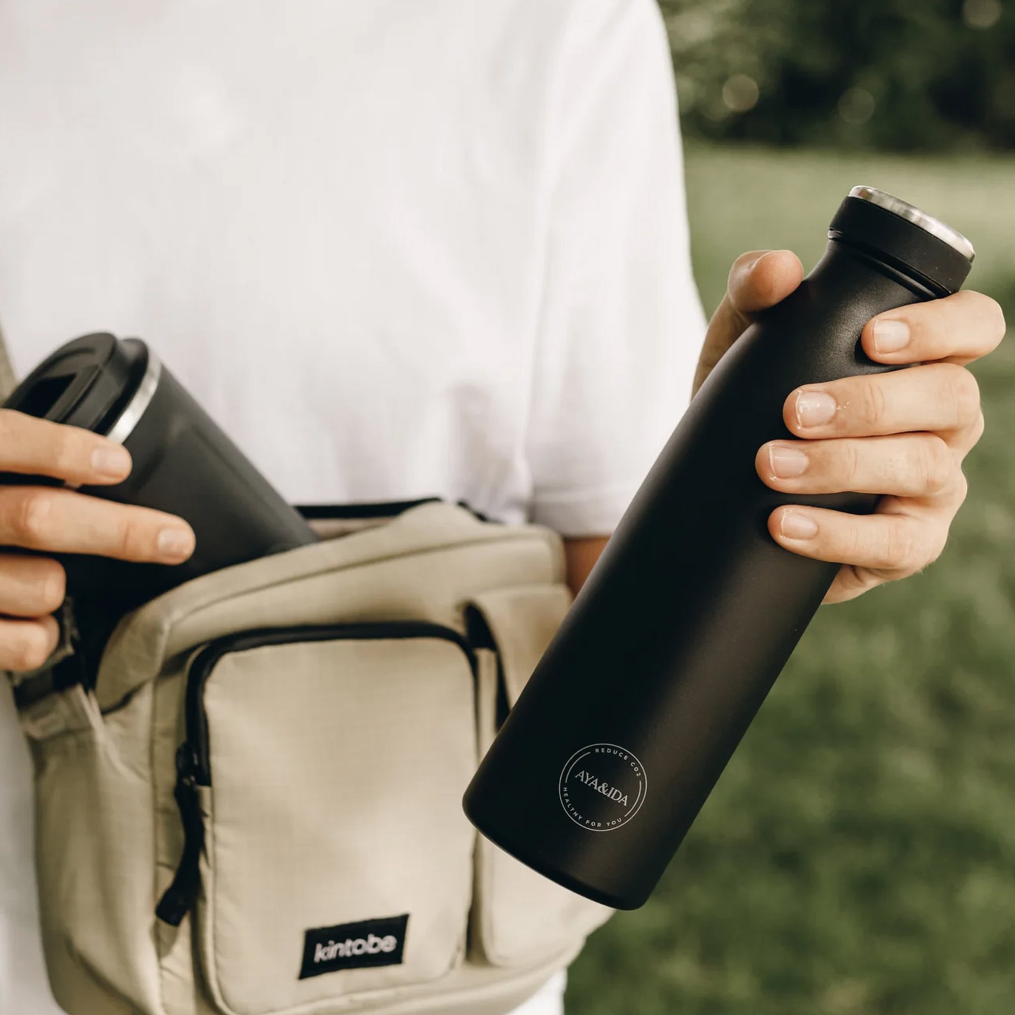 Drinking Bottle - Matte Black - 500ML