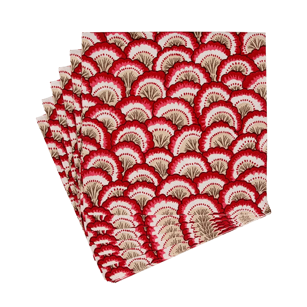Pontchartrain Scallop Lunch Napkin
 Red