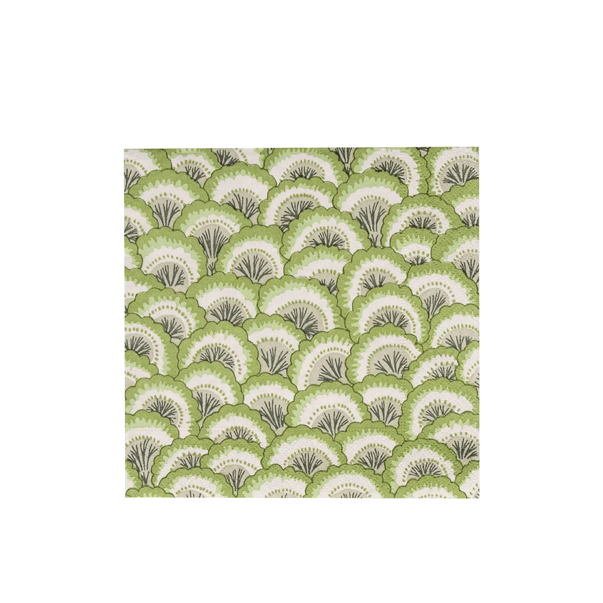 Pontchartrain Scallop Cocktail Napkin - Green