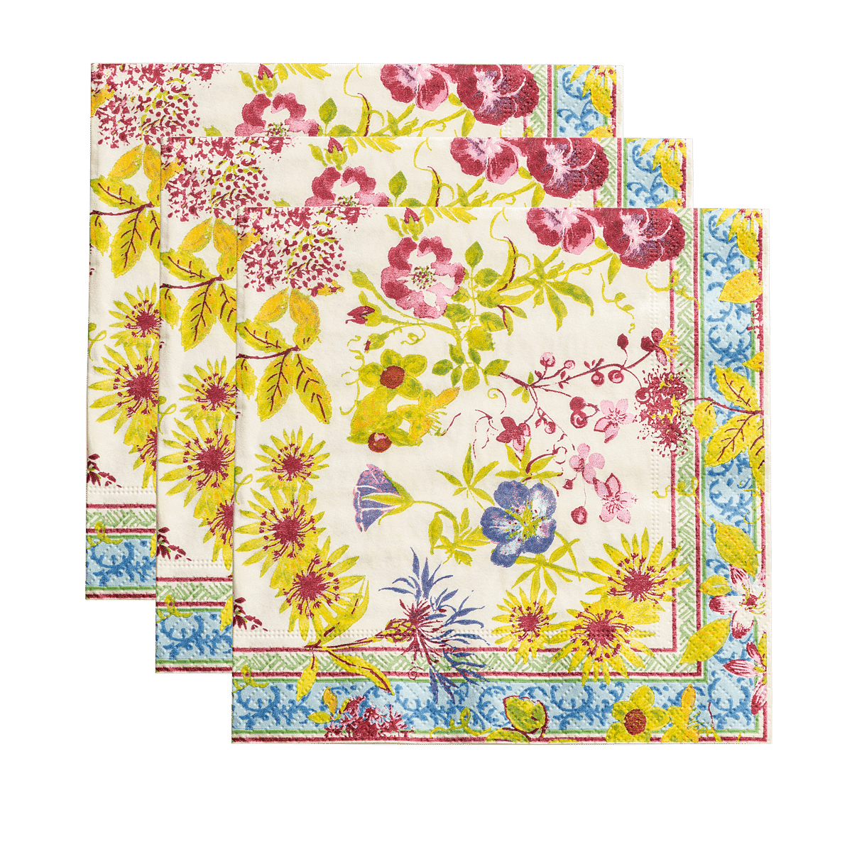 Napkin-Millefleurs Multicolor Lunch