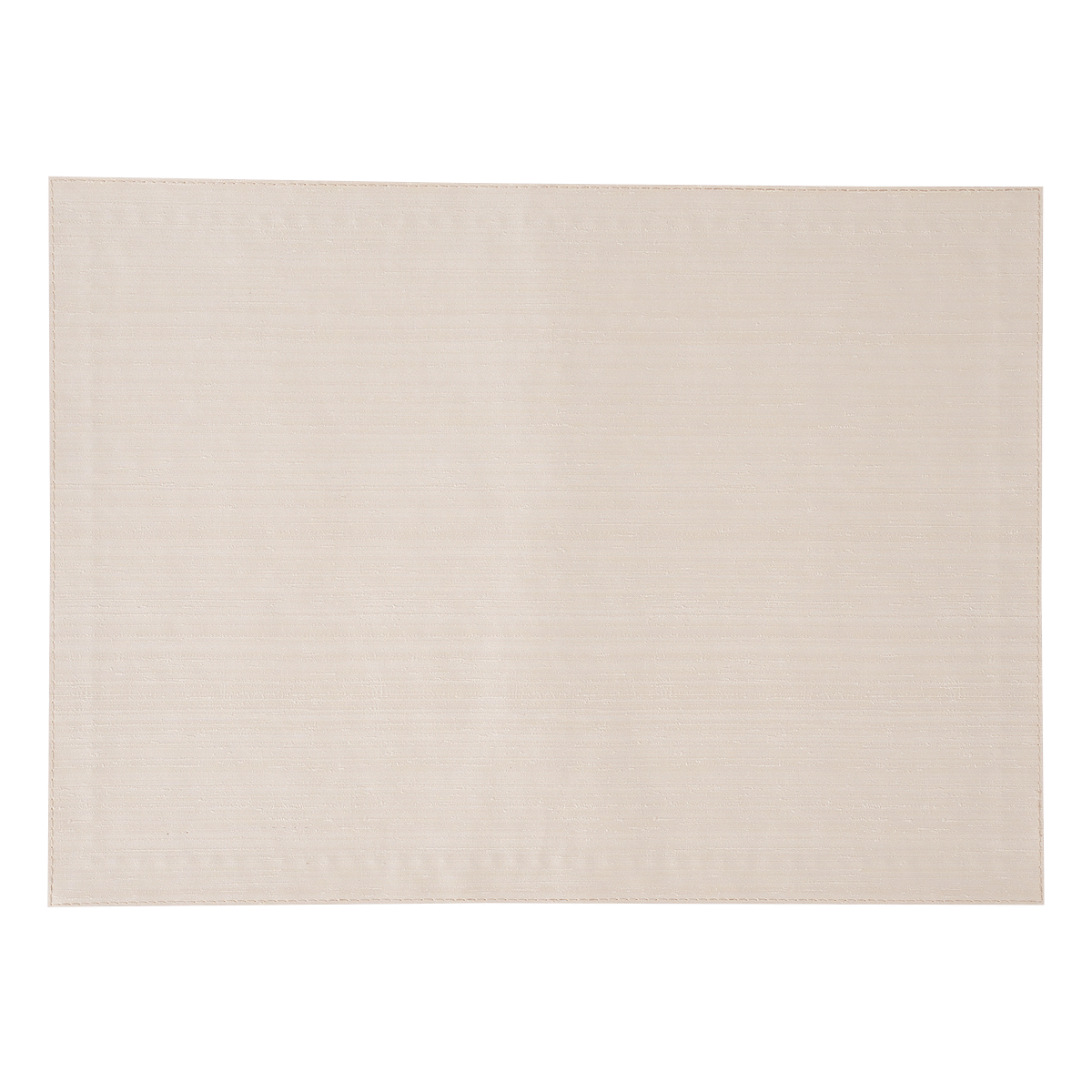 Silk Rectangle Placemat With Line-Dot Embroidery-Green