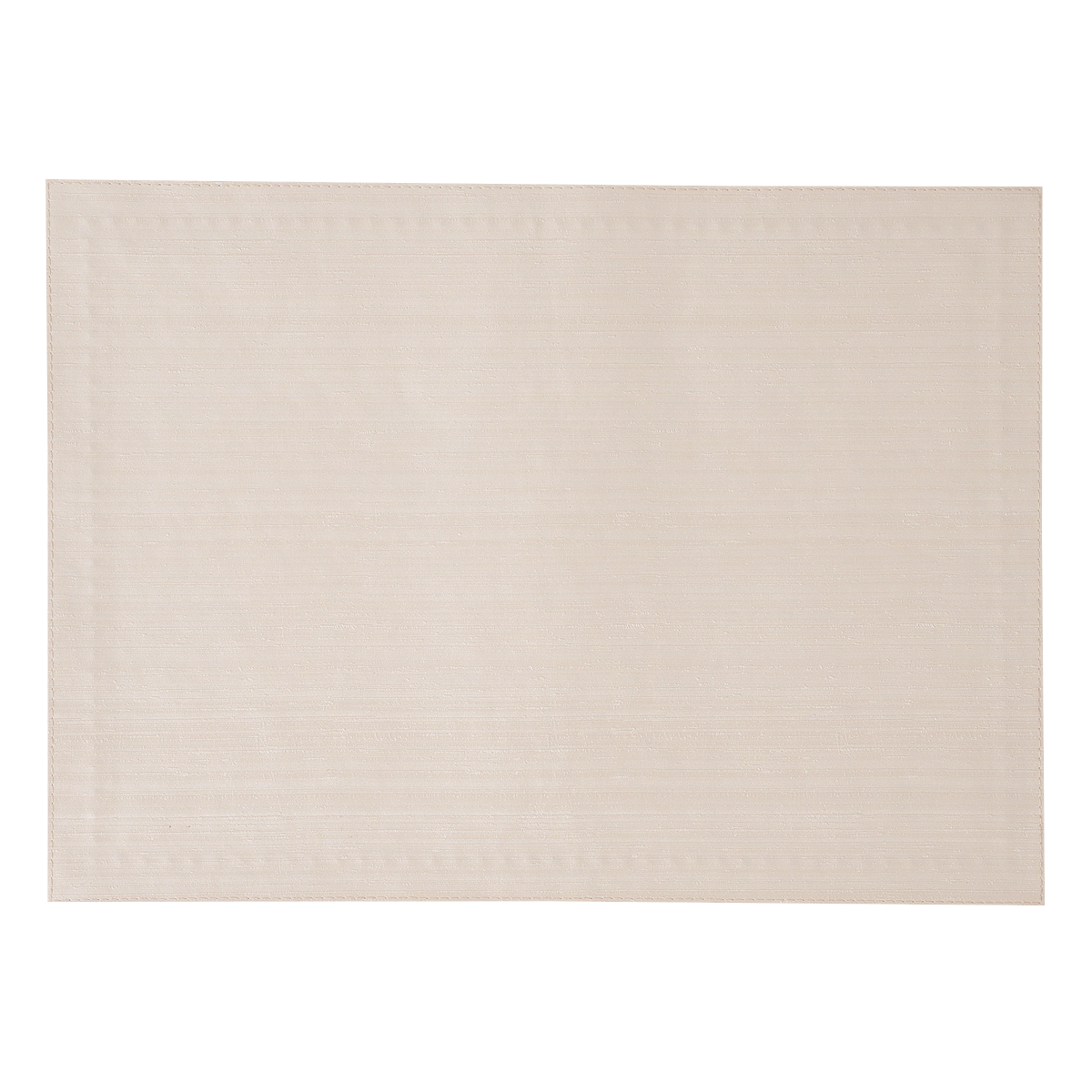 Silk Rectangle Placemat With Line-Dot Embroidery-Orange