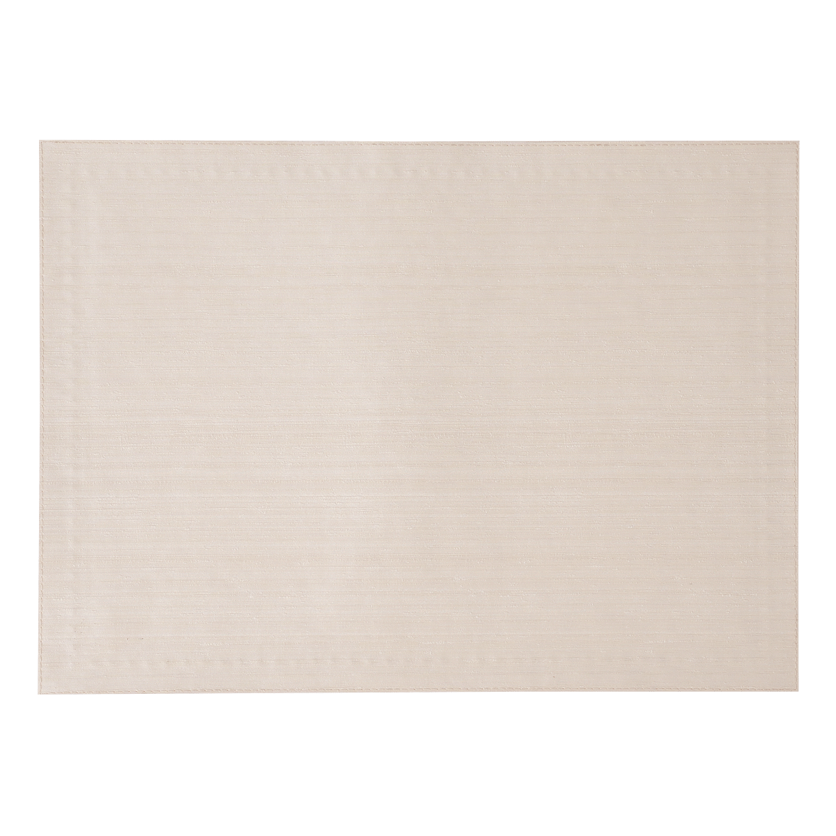 Silk Rectangle Placemat With Line-Dot Embroidery-Grey