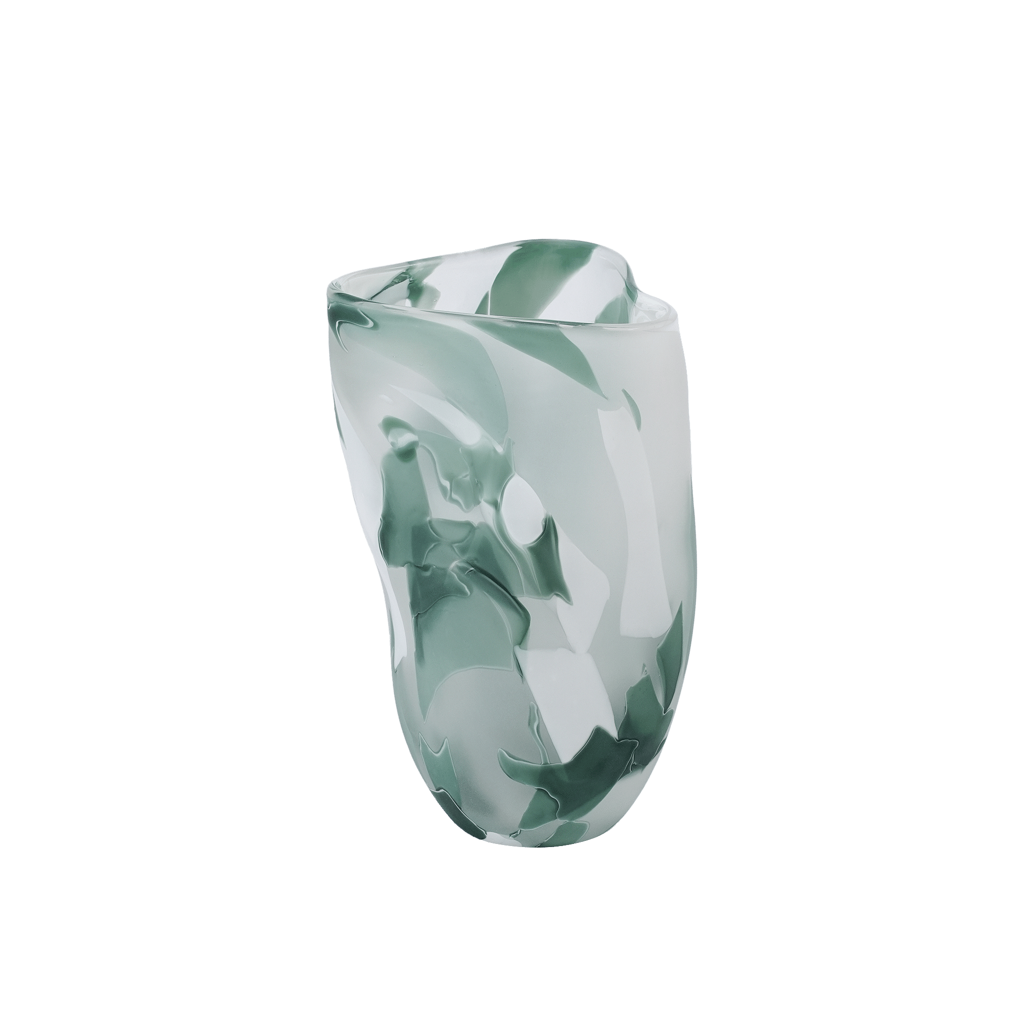 Glacis vase 28 cm Green