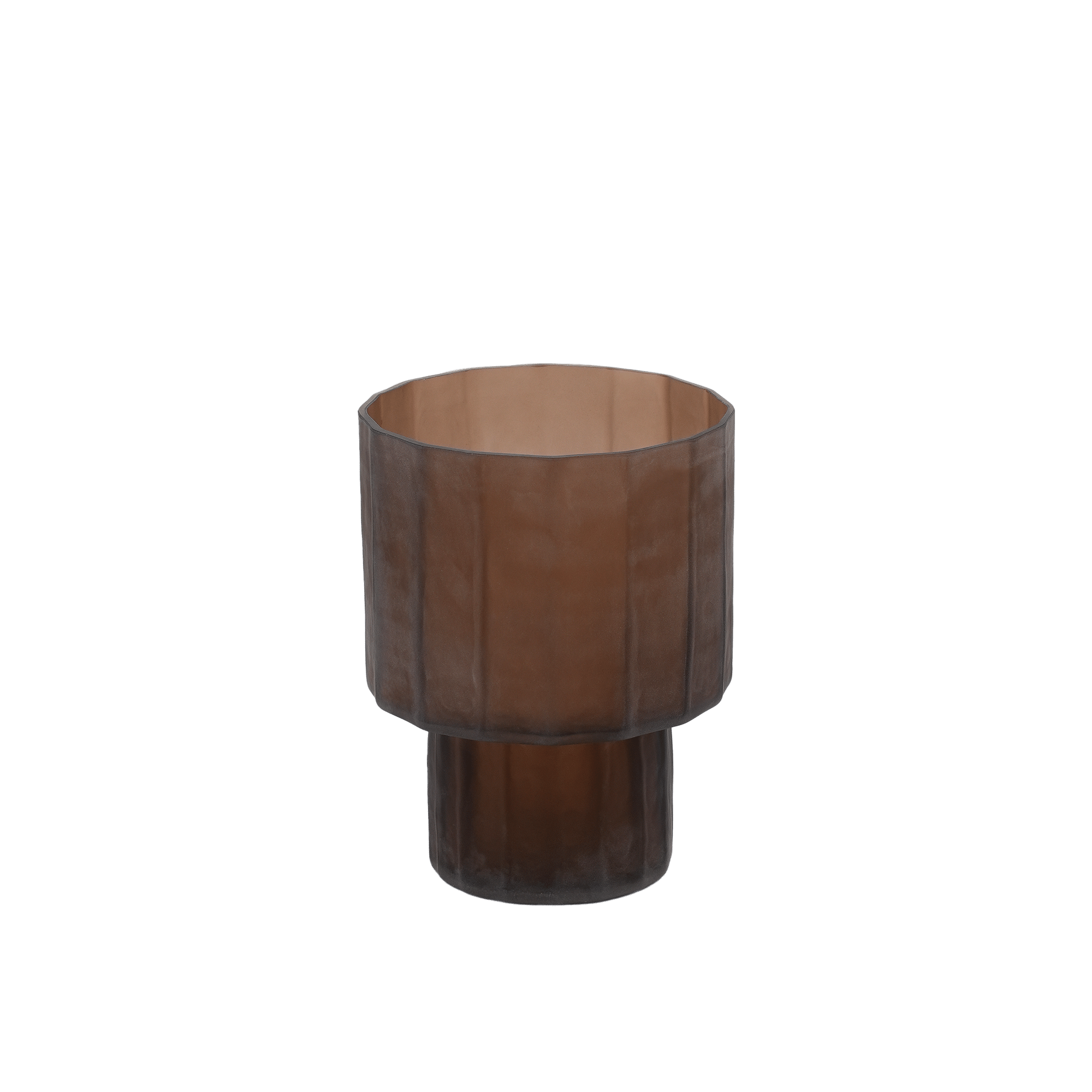 Glacia vase Brown