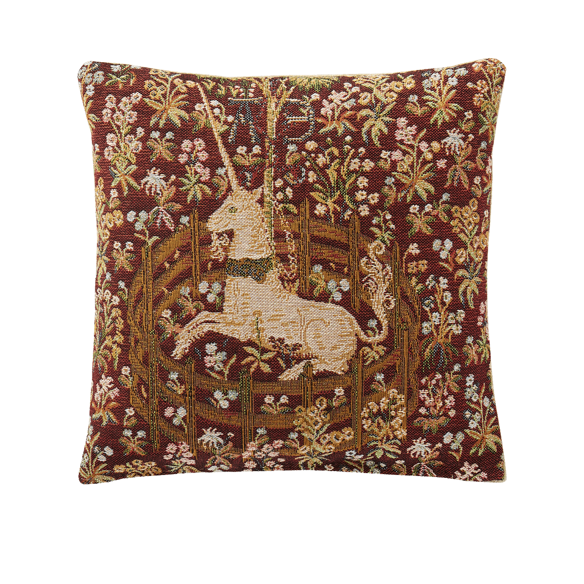 Captive Unicorn Tapestry Cushion Cover