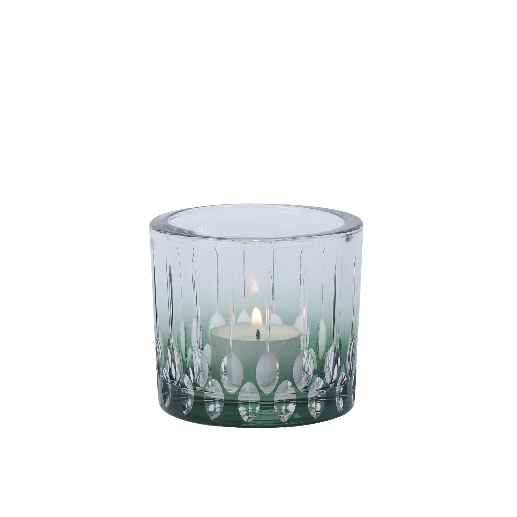 Verdigris T-Light Holder Green