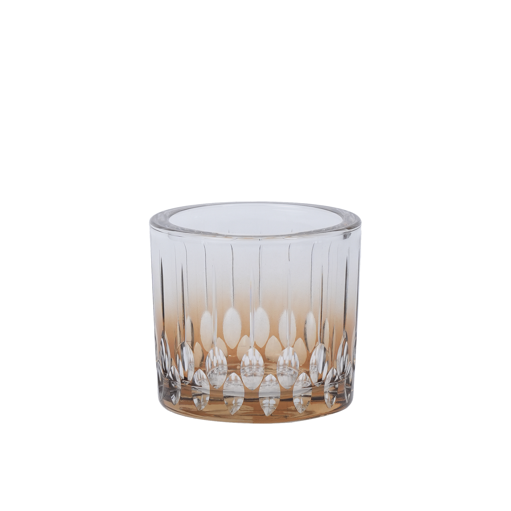 Verdigris T-Light Holder Amber