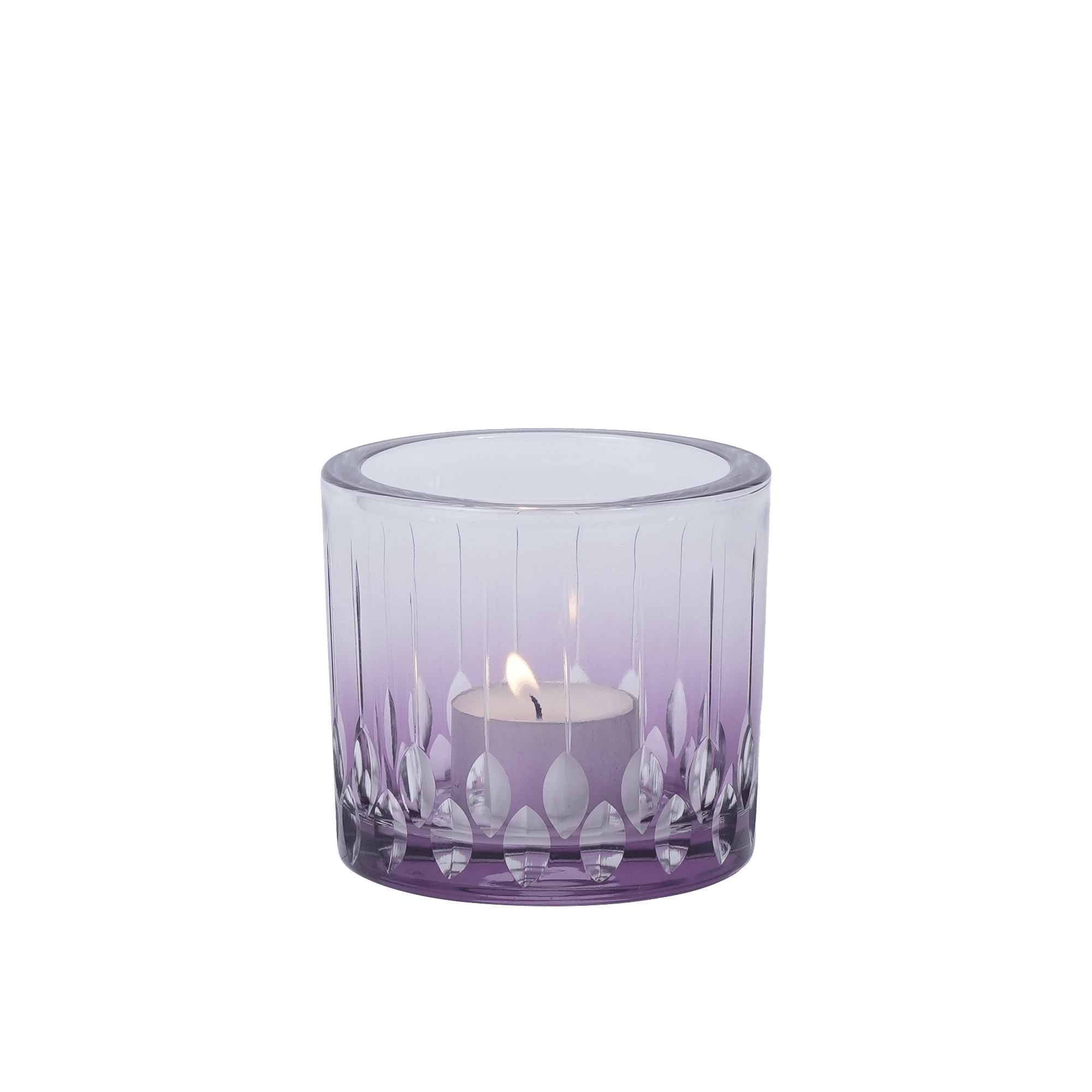 Verdigris T-Light Holder Purple