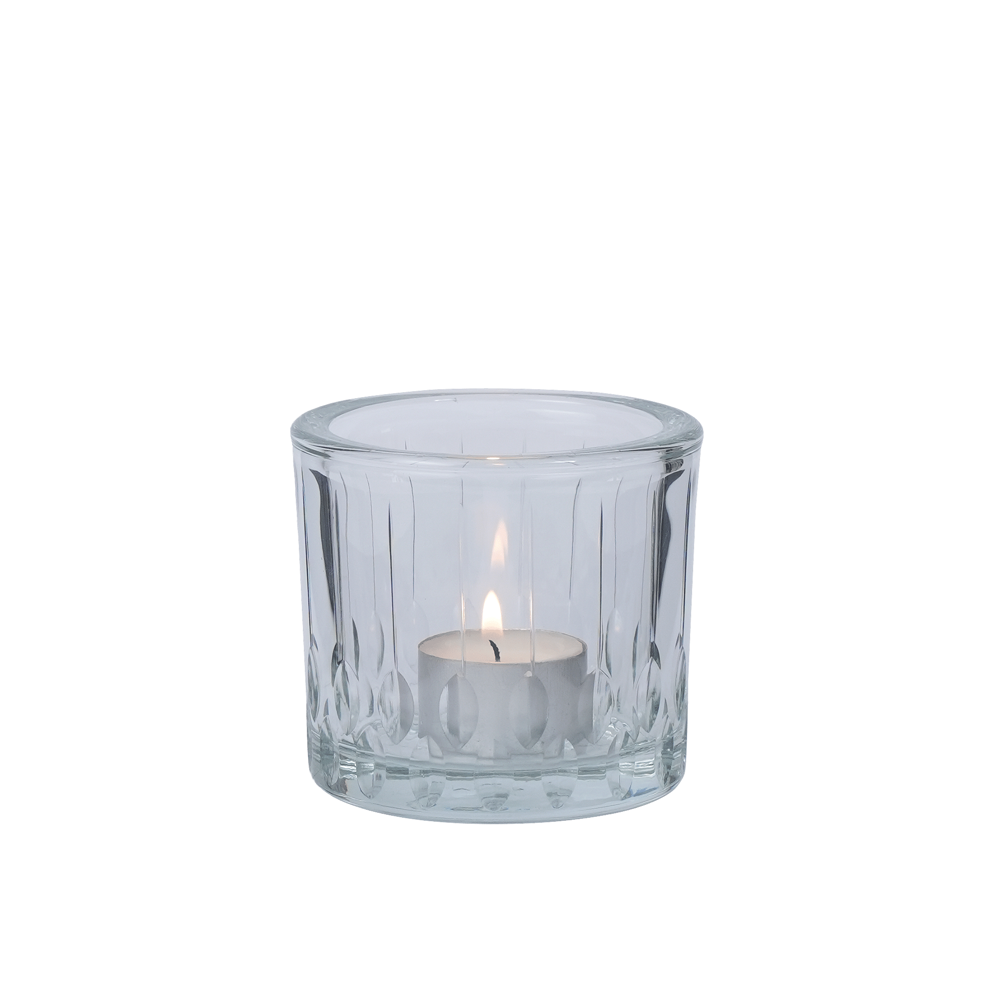 Verdigris T-Light Holder Clear
