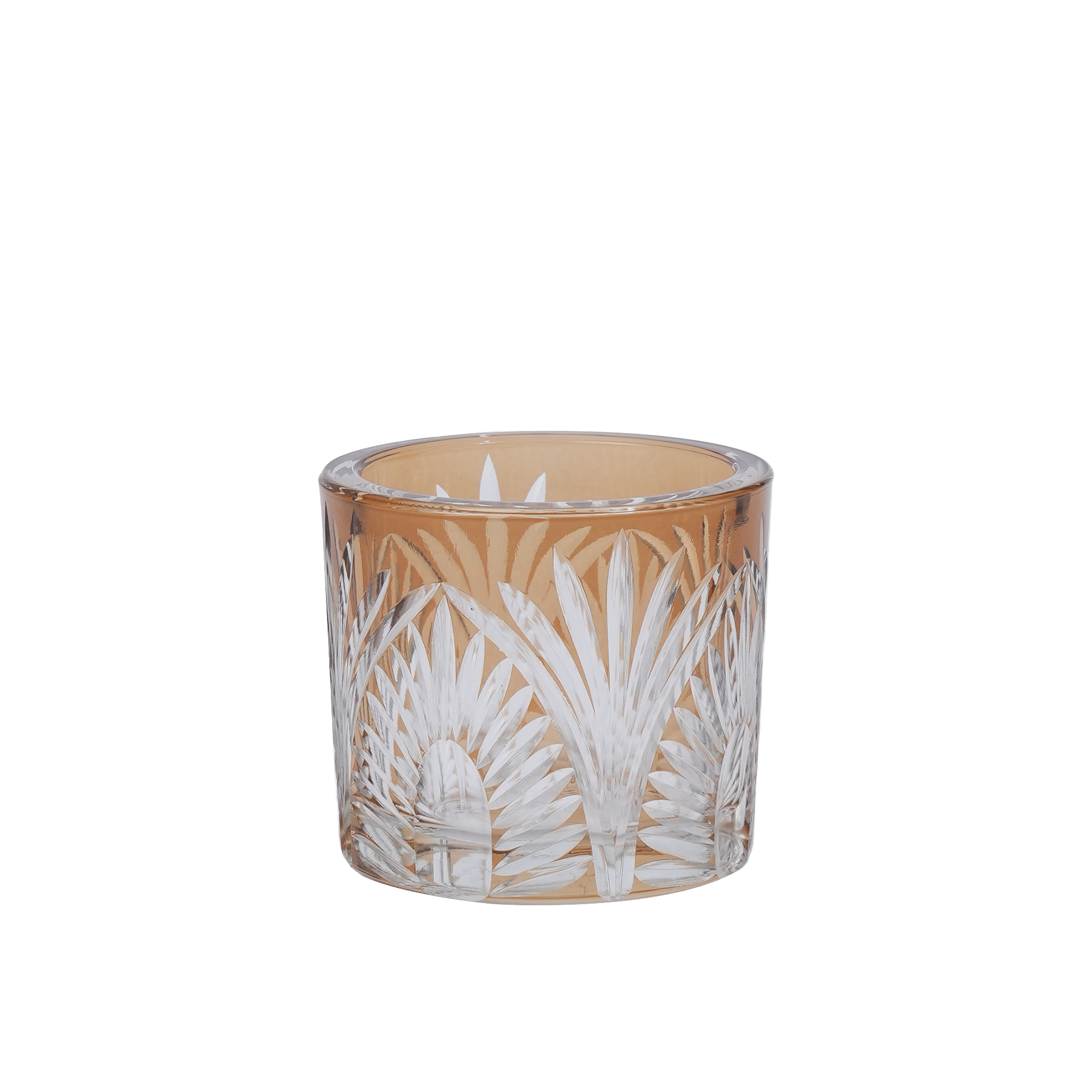 Glostra T-Light Holder Amber