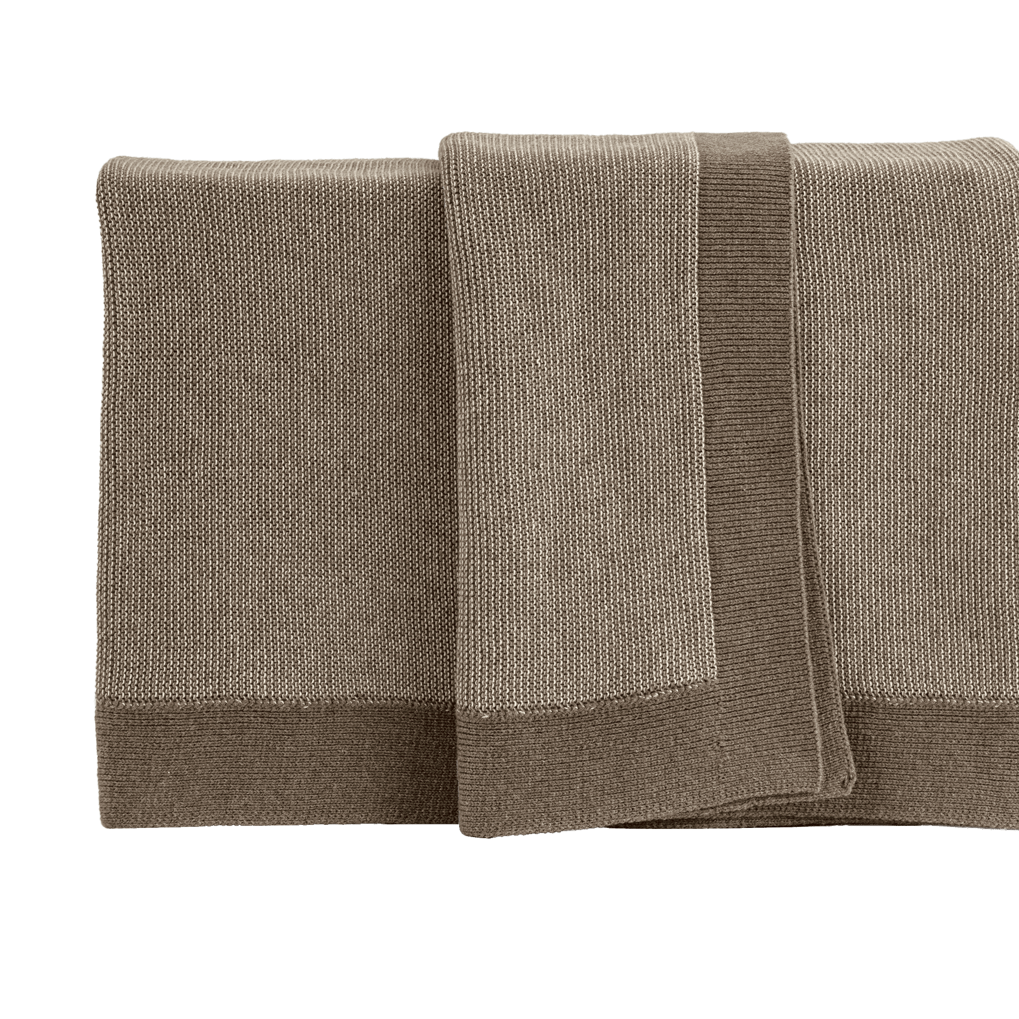 Plain Marled 100% Cotton Throw Blanket