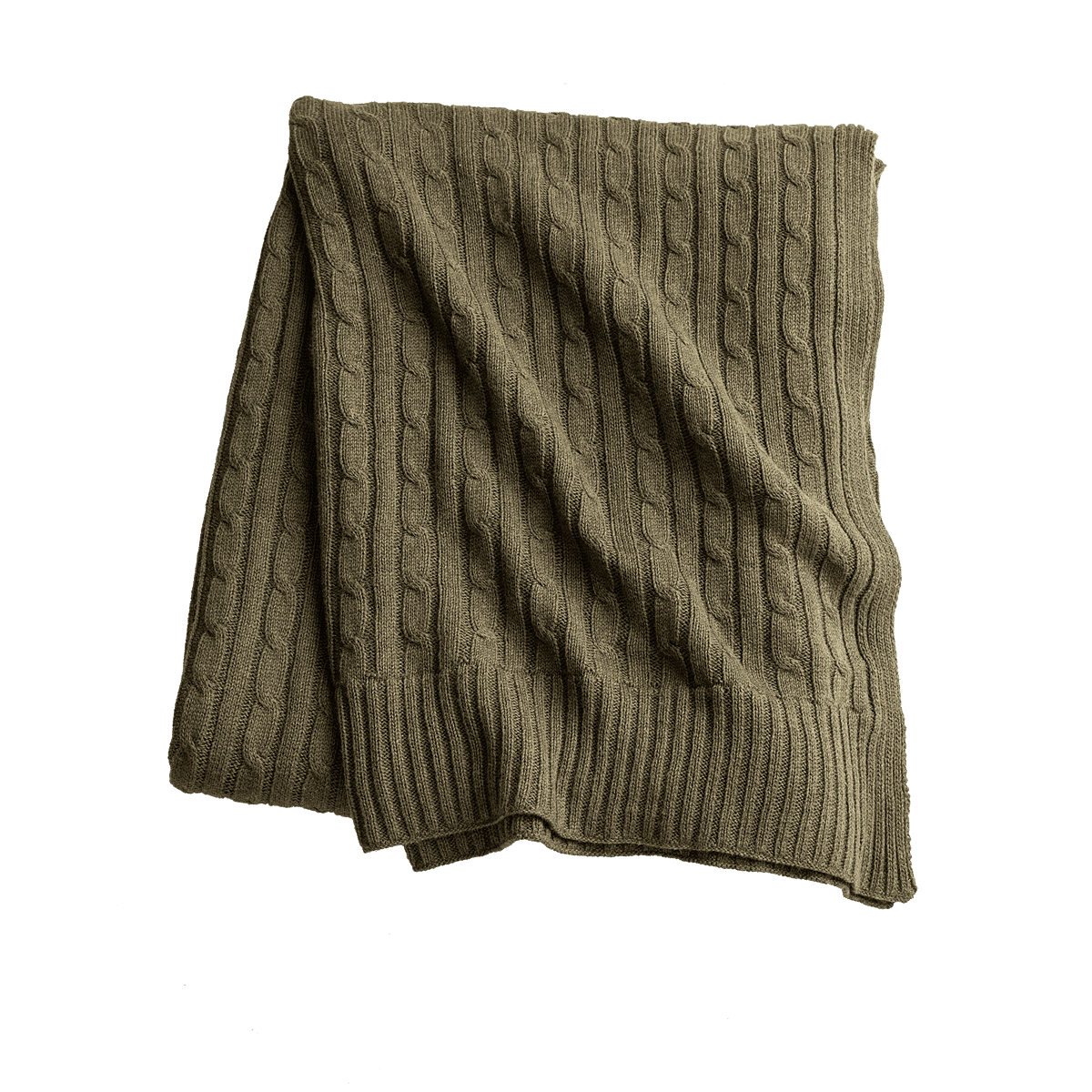 Oxford Cable Knit 100% Cotton Throw Blanket