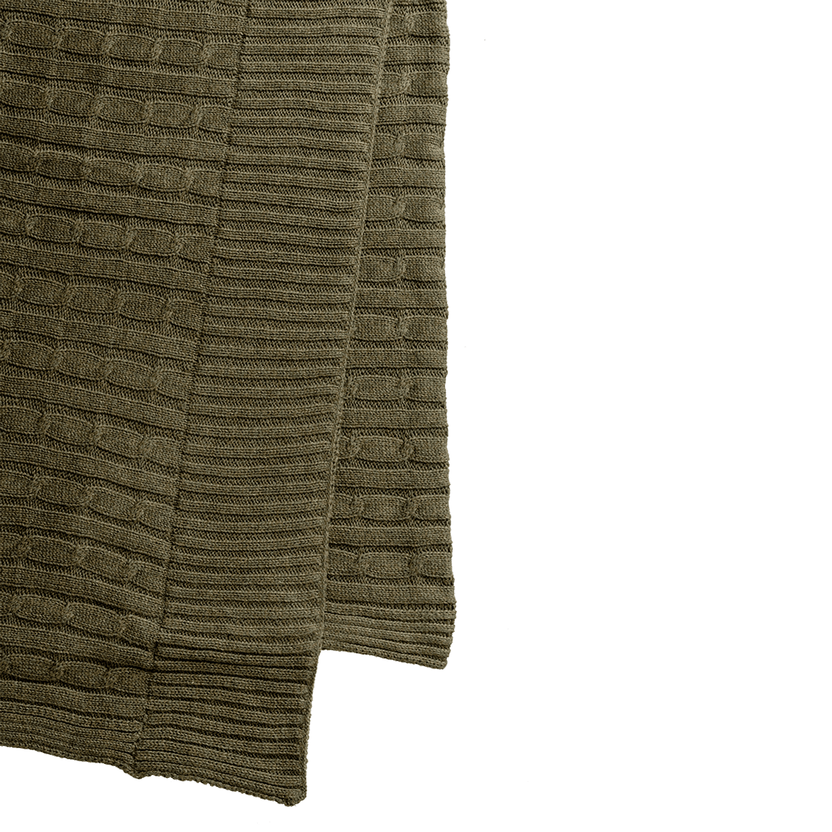 Oxford Cable Knit 100% Cotton Throw Blanket