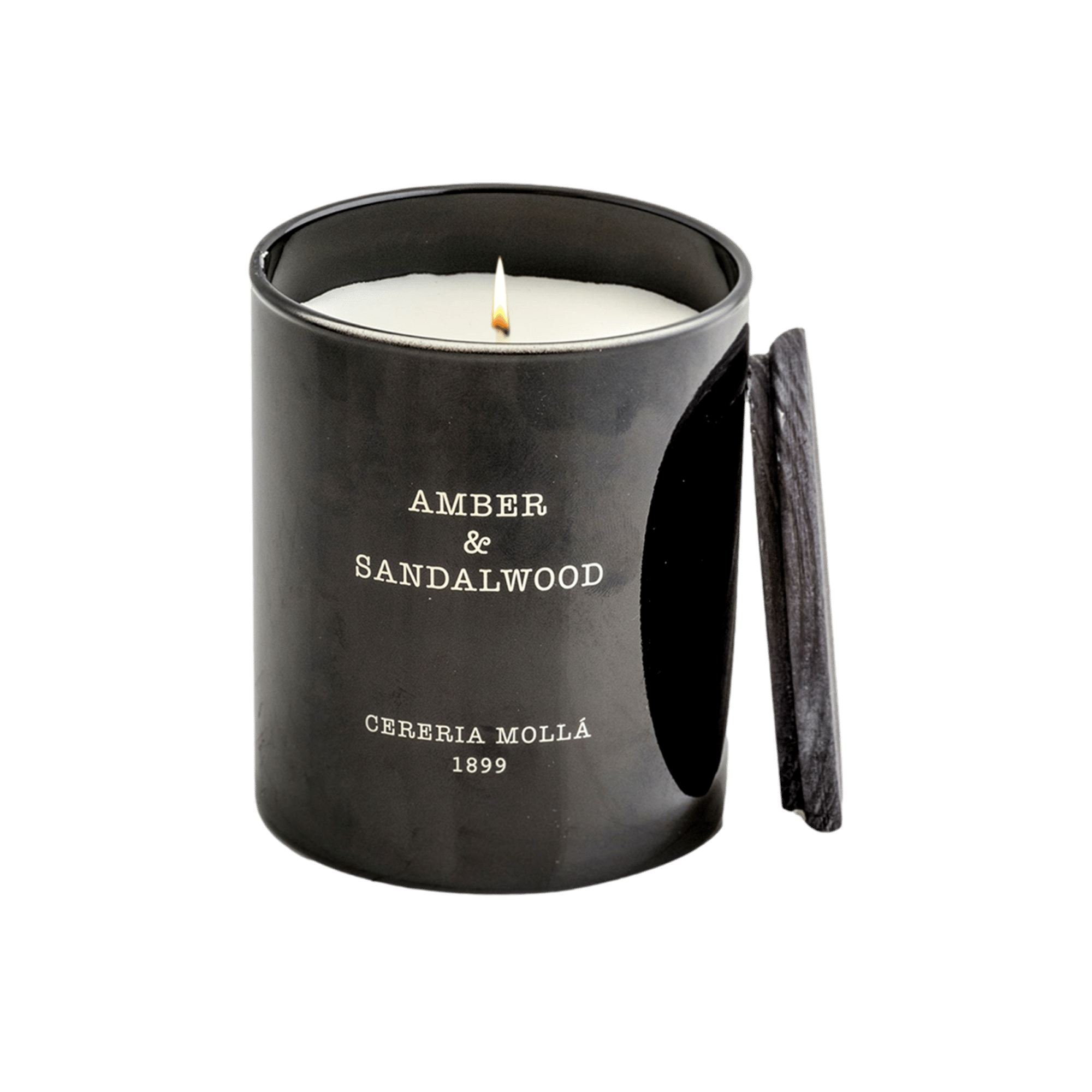 Amber & Sandalwood Scented Candle