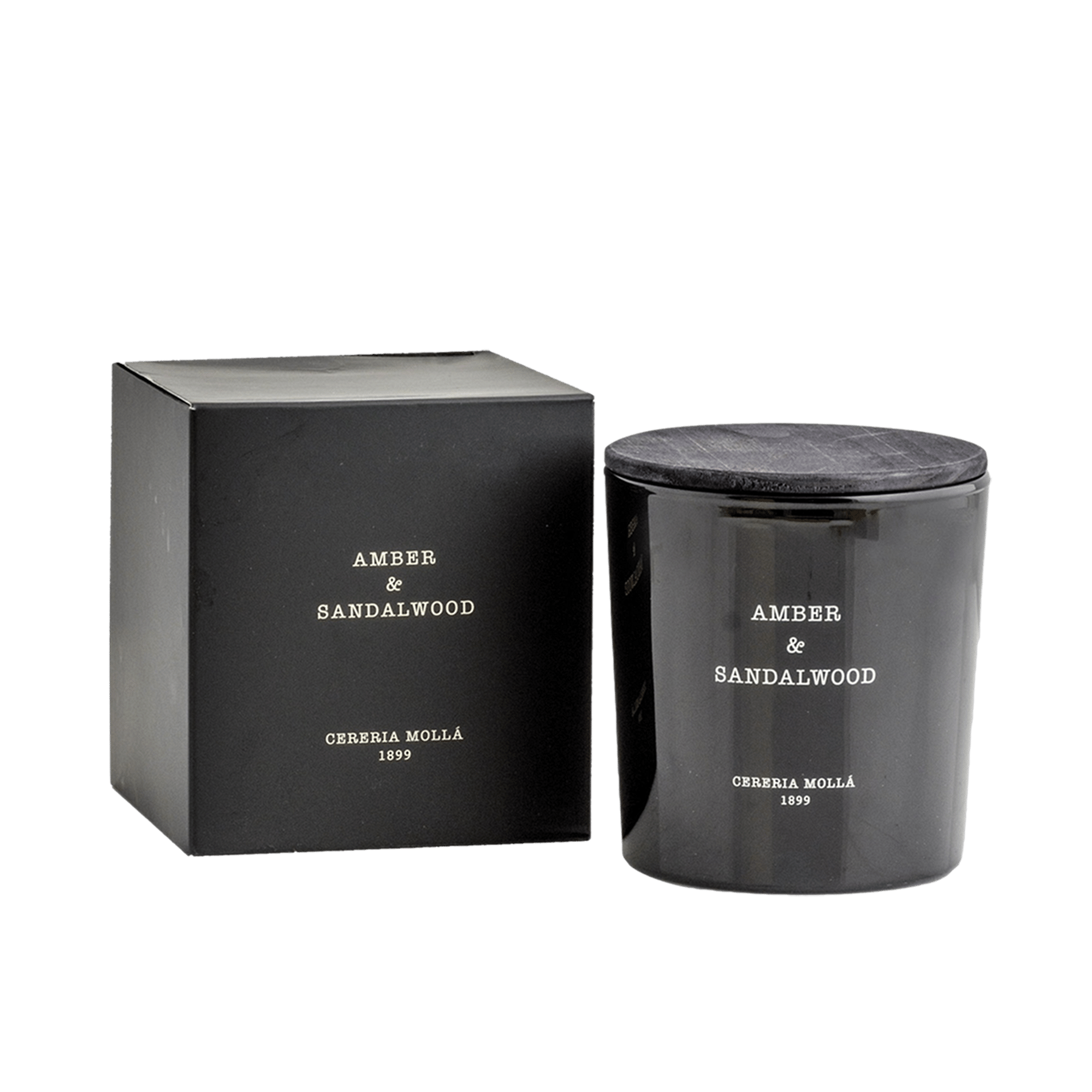 Amber & Sandalwood Scented Candle