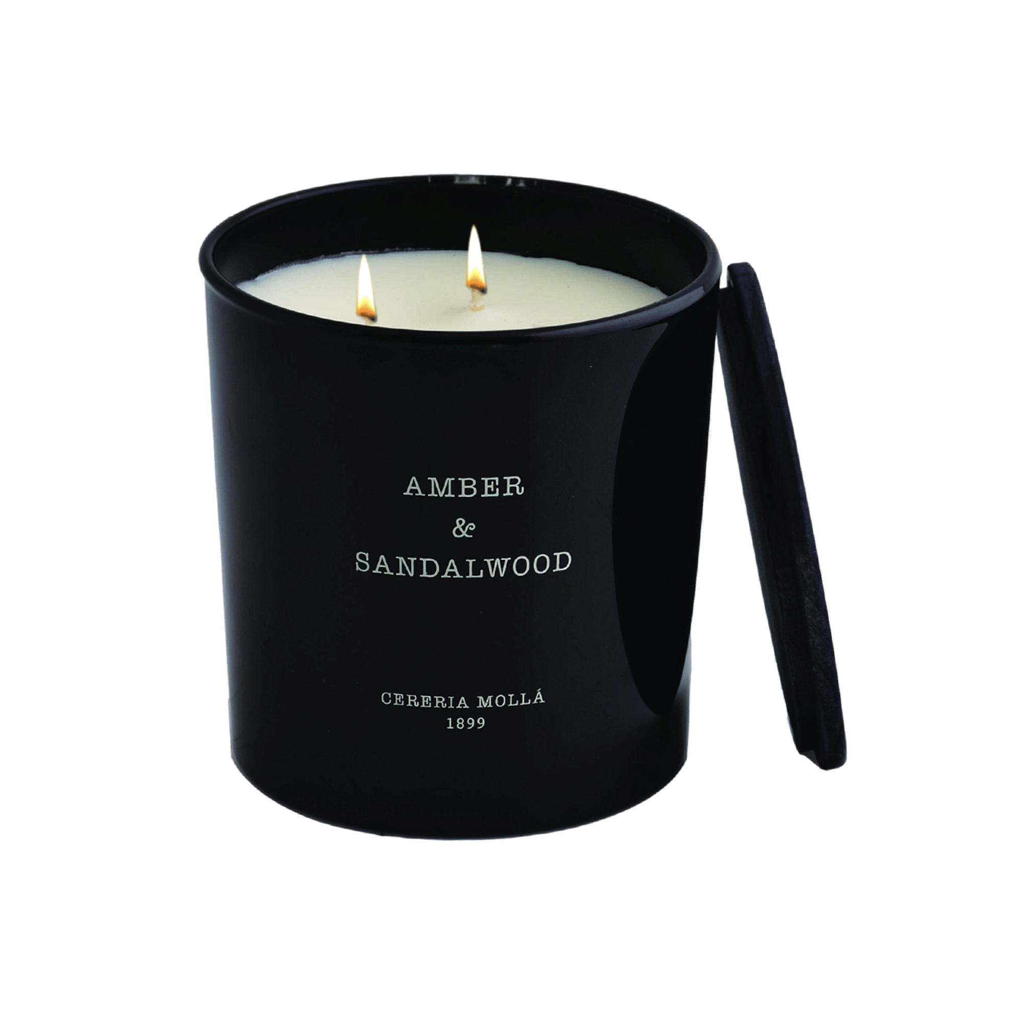 Amber & Sandalwood Scented Candle