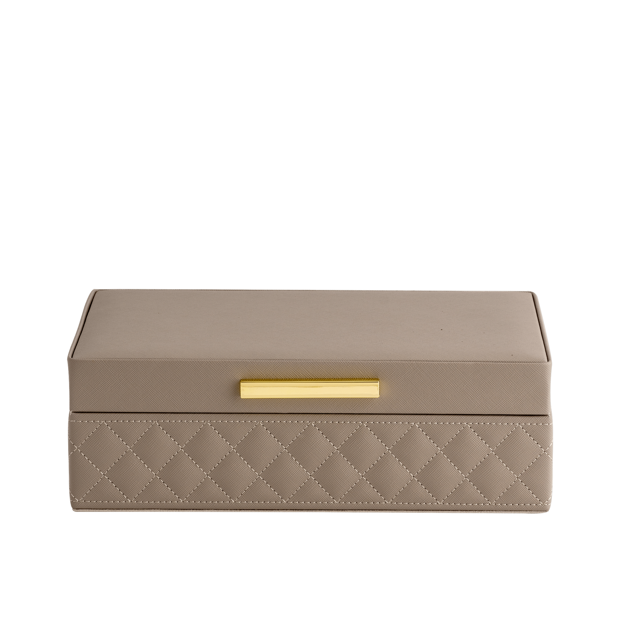 Tressed Taupe Utility Box Small