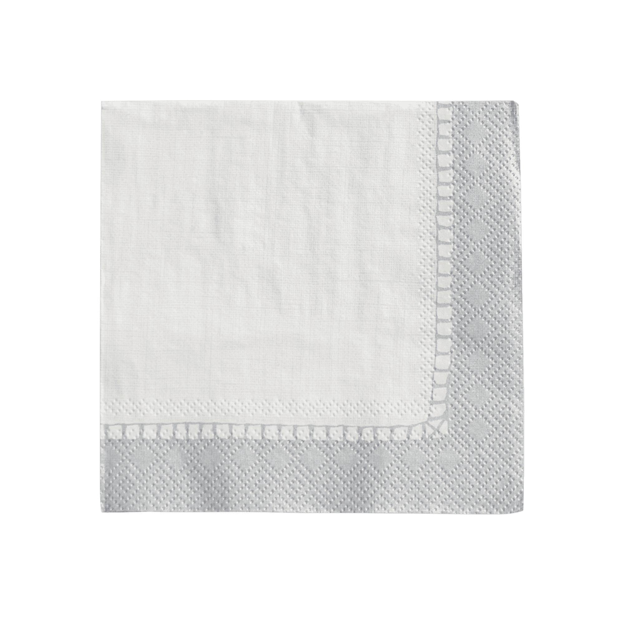 Linen Border Cocktail Napkin
