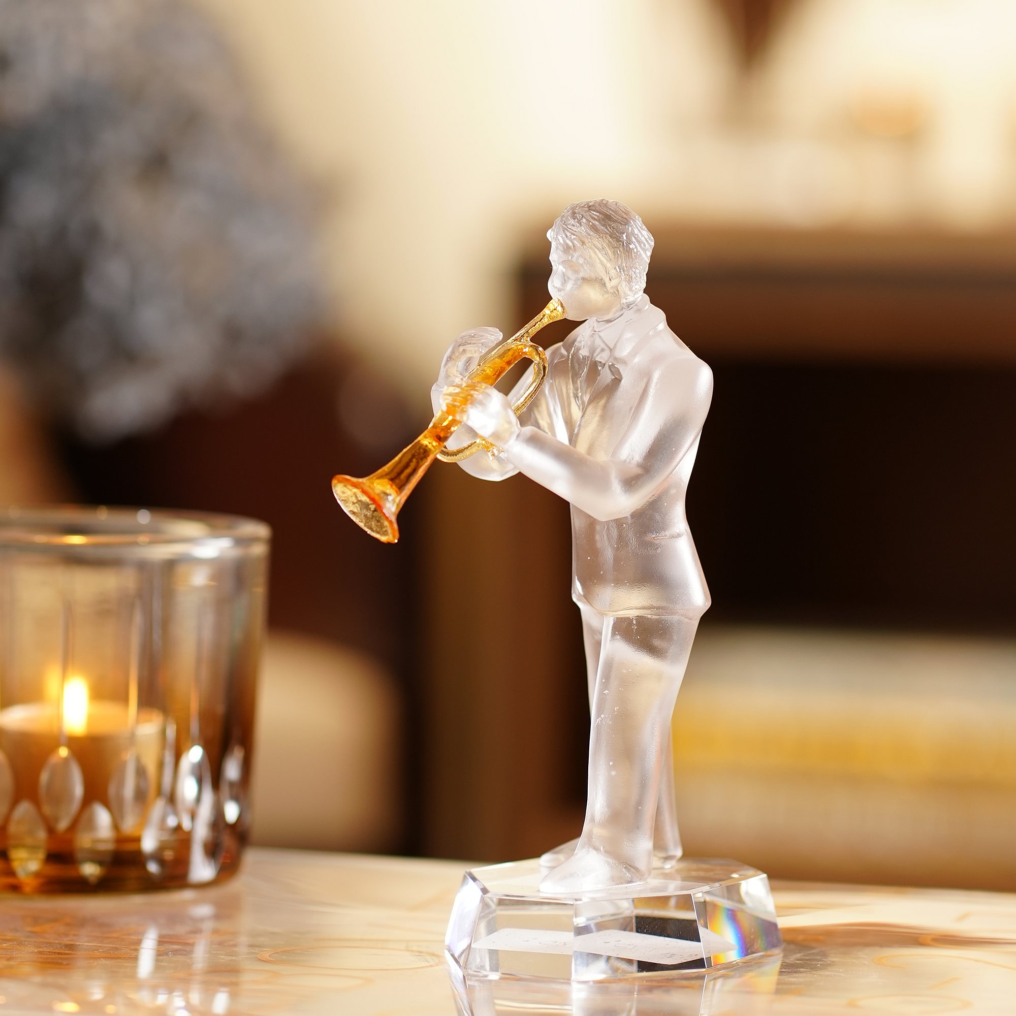 Trumpet Player Sculpture