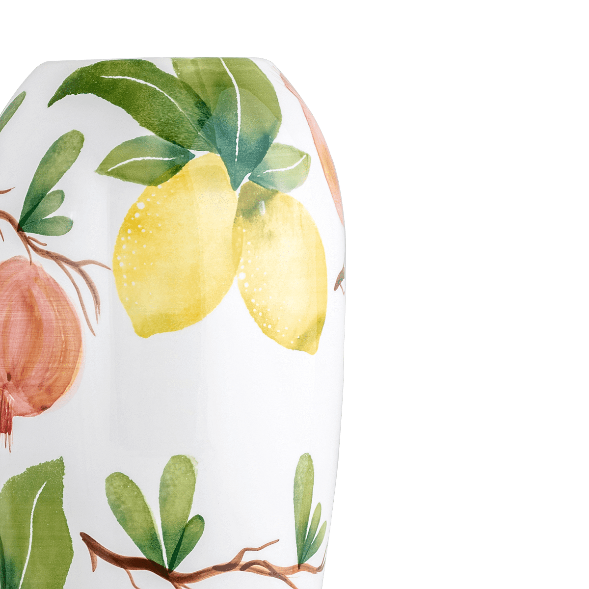 Pomegranate Ceramic Vase 14'H