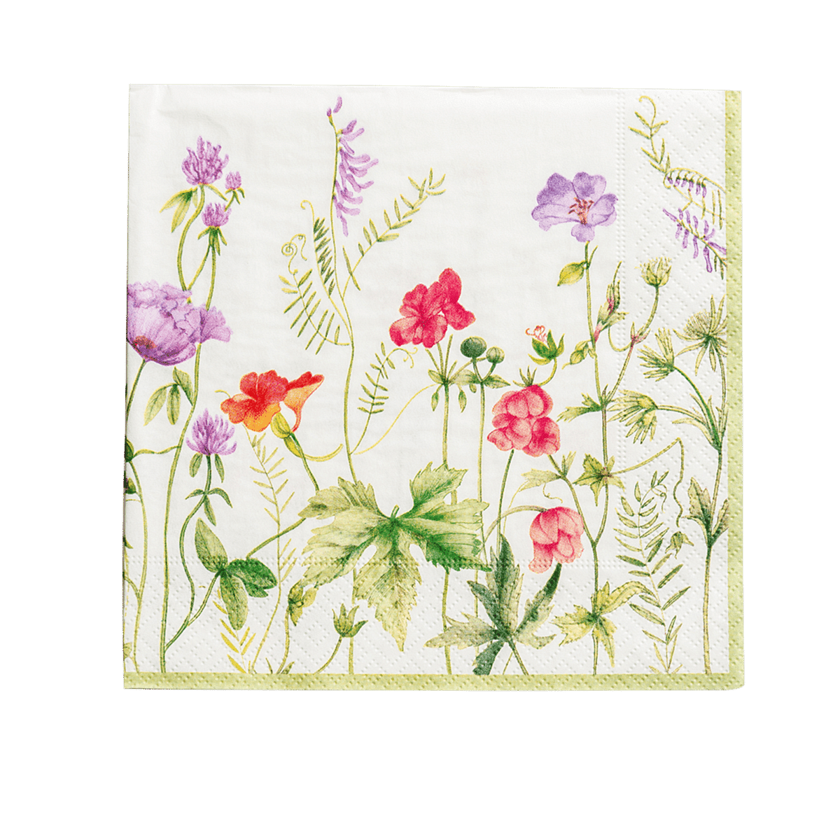 French Floral Cocktail Napkin