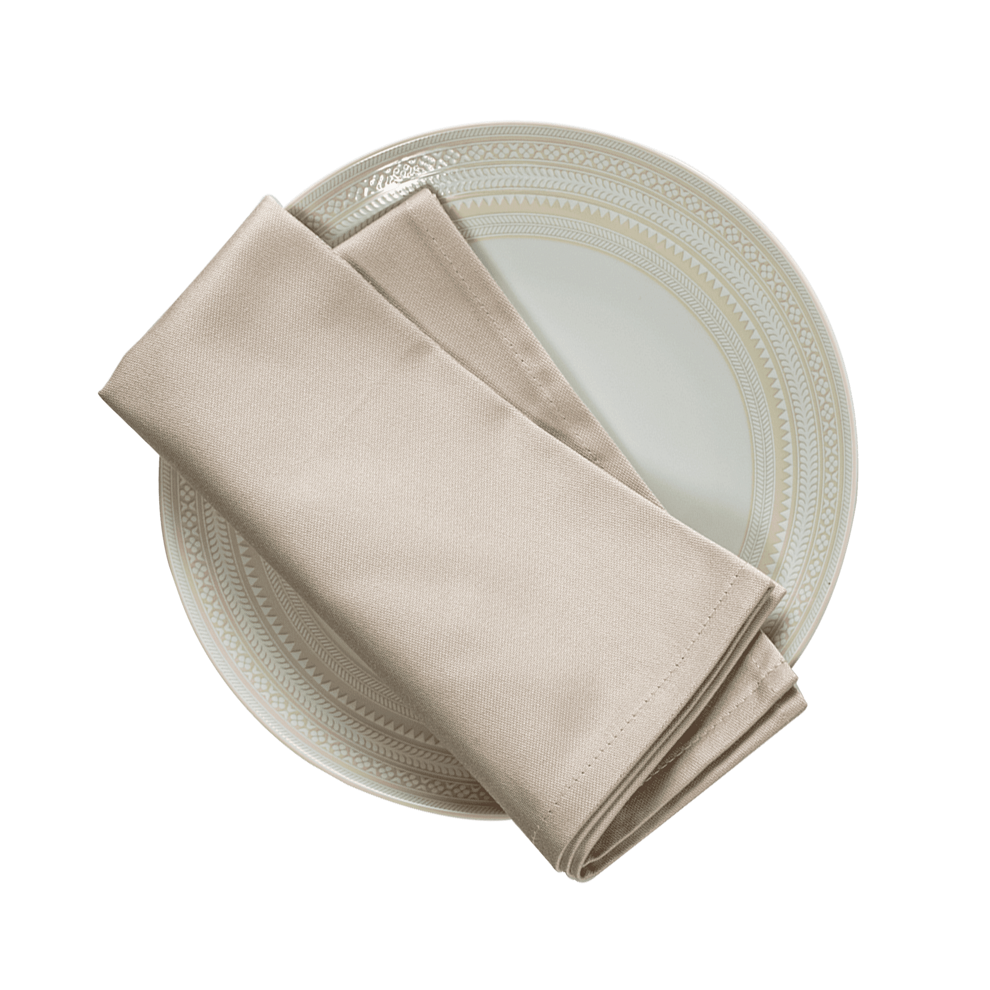 Plain Satin Confettis Caillou Napkin