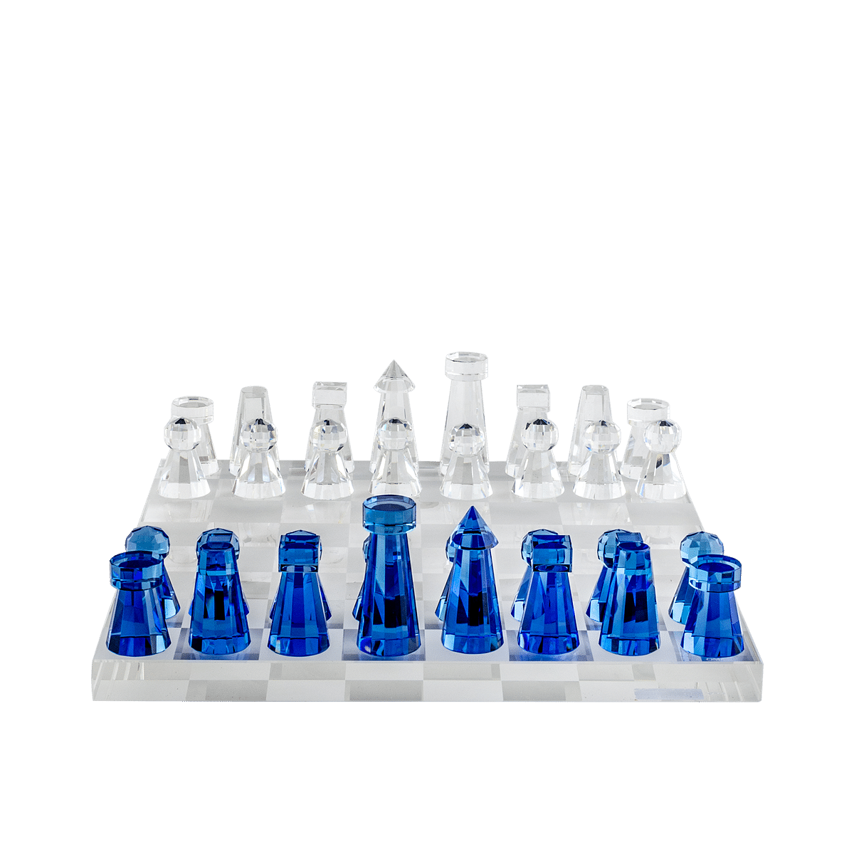 Enigma Blue/Clear Chess Board