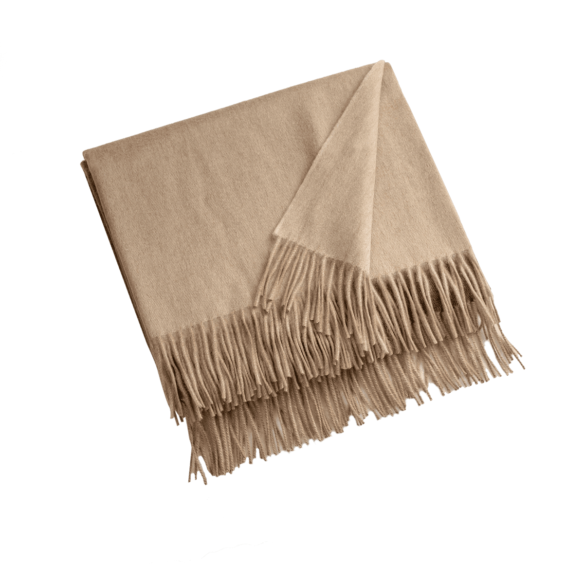 Arran Blush 100% Cashmere Throw Blanket
