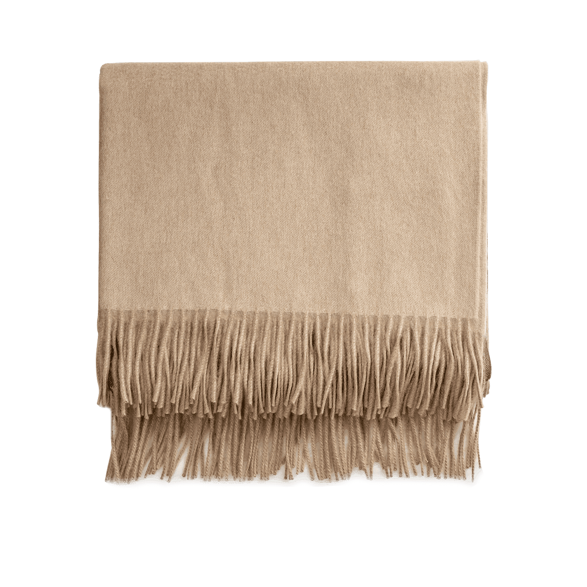 Arran Blush 100% Cashmere Throw Blanket