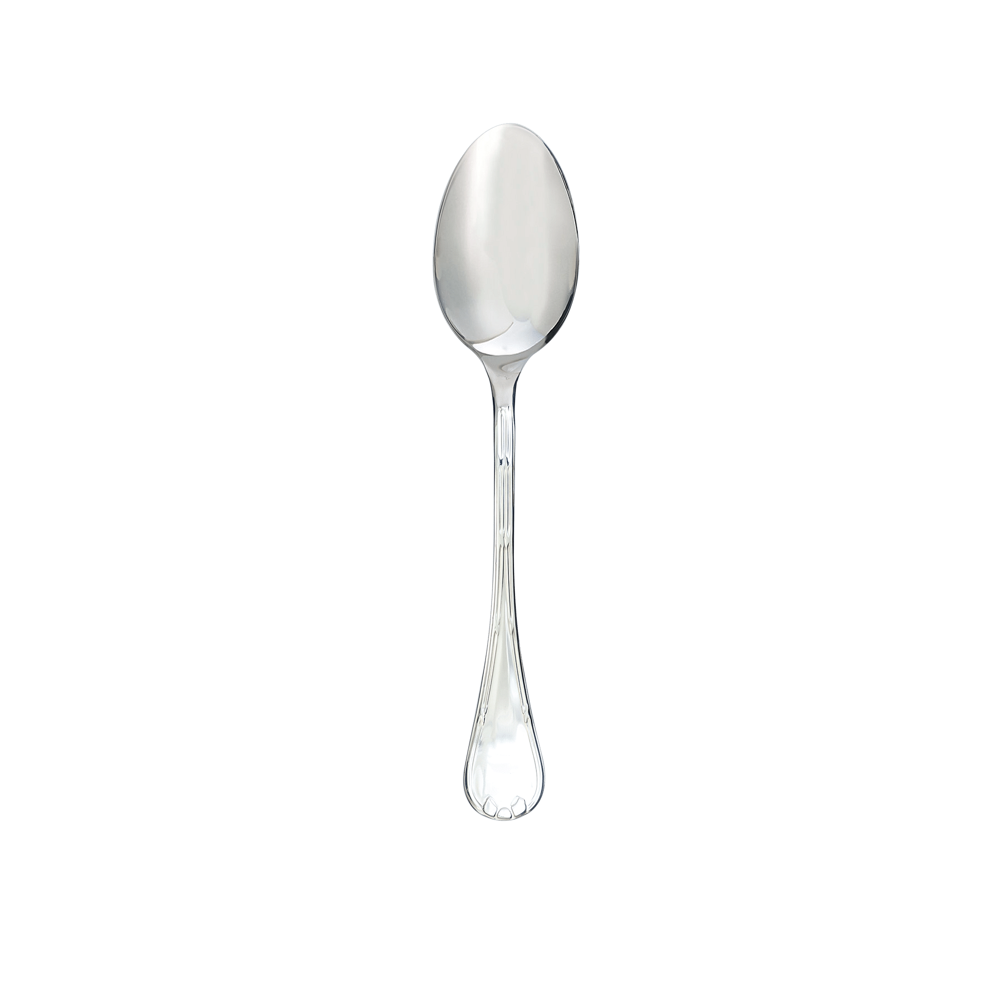 Rubans Silver Finish Serving Spoon