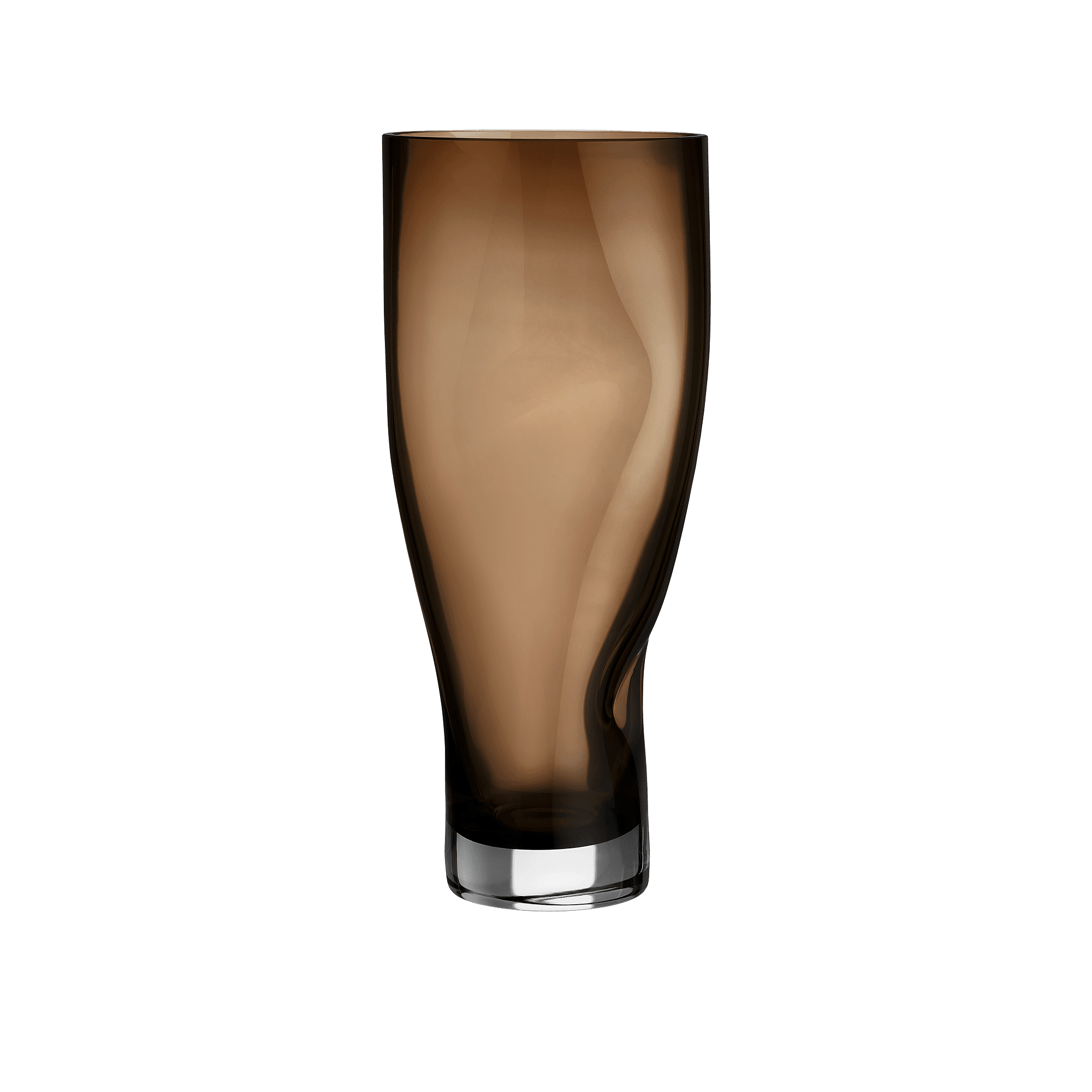 SQUEEZE SMOKEY BROWN VASE