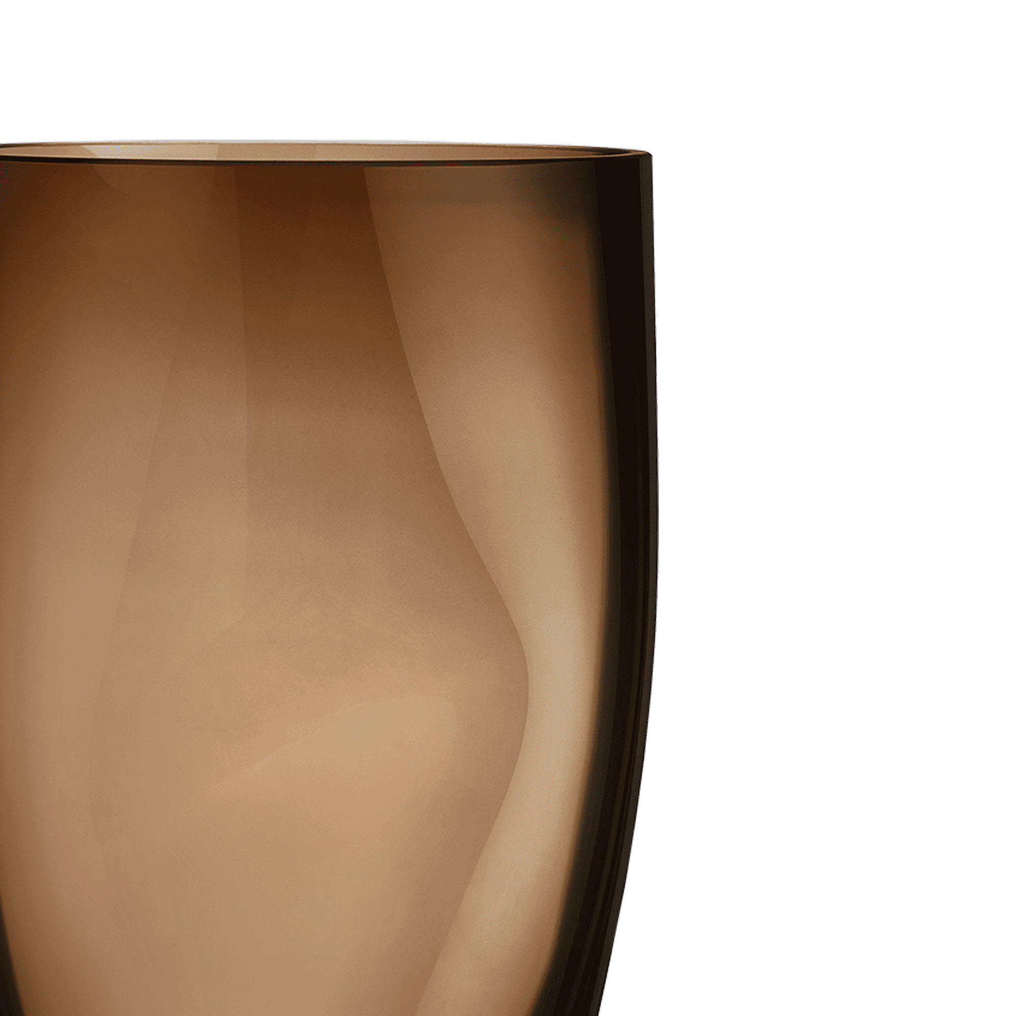 SQUEEZE SMOKEY BROWN VASE
