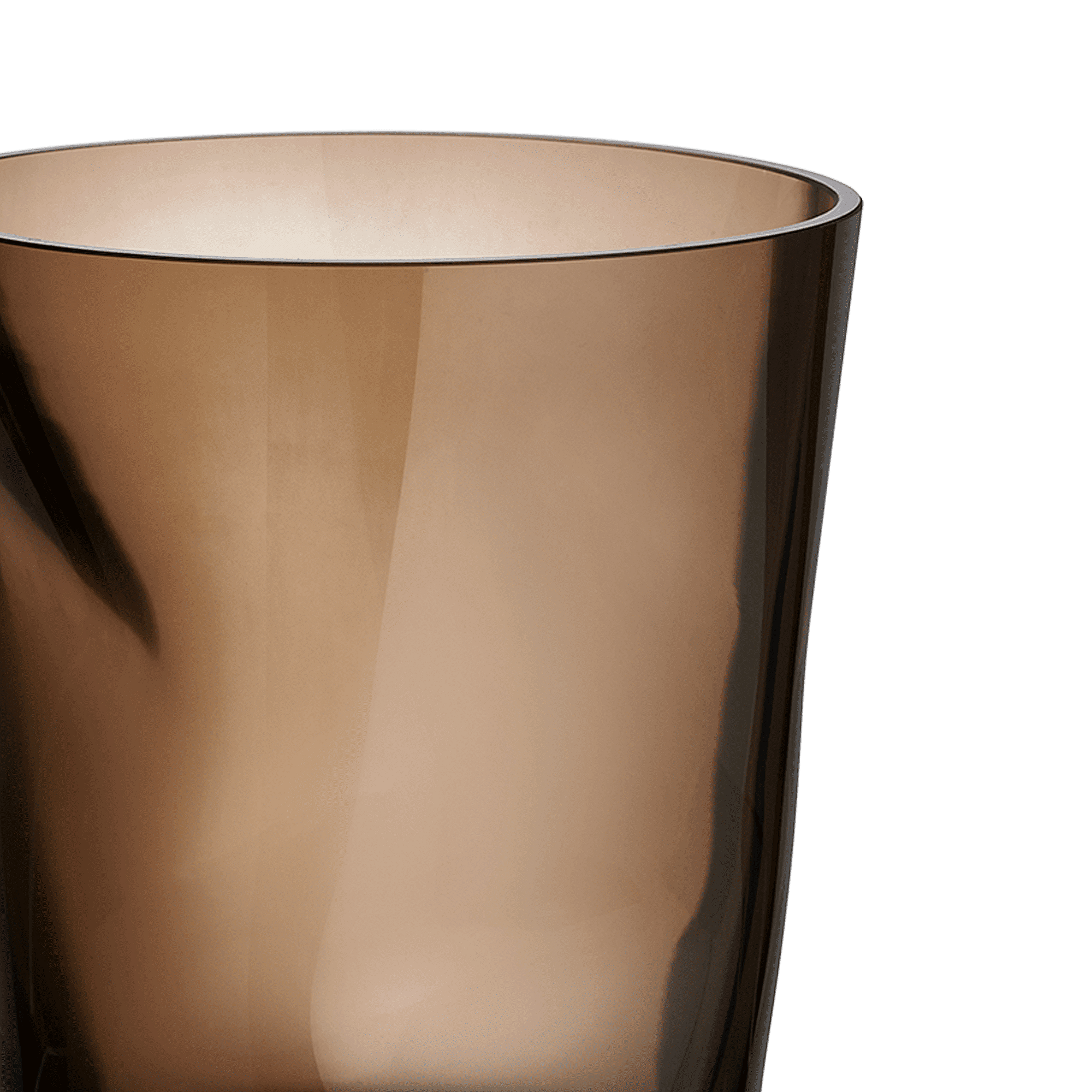 SQUEEZE SMOKEY BROWN TULIP VASE