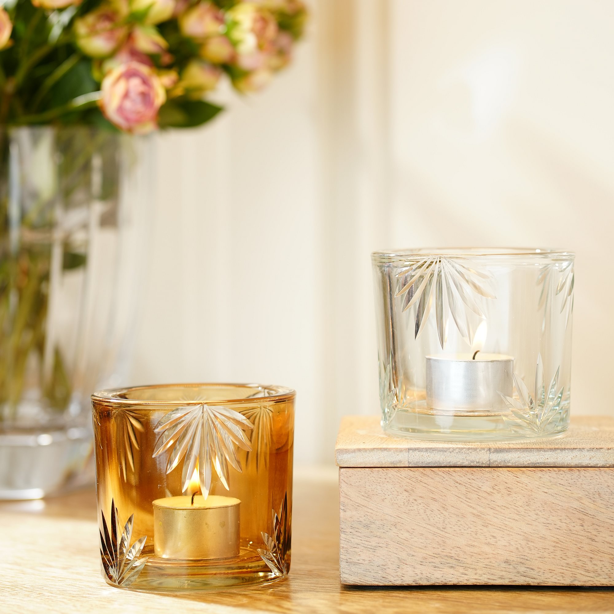 Glasstique T-Light Holder Clear